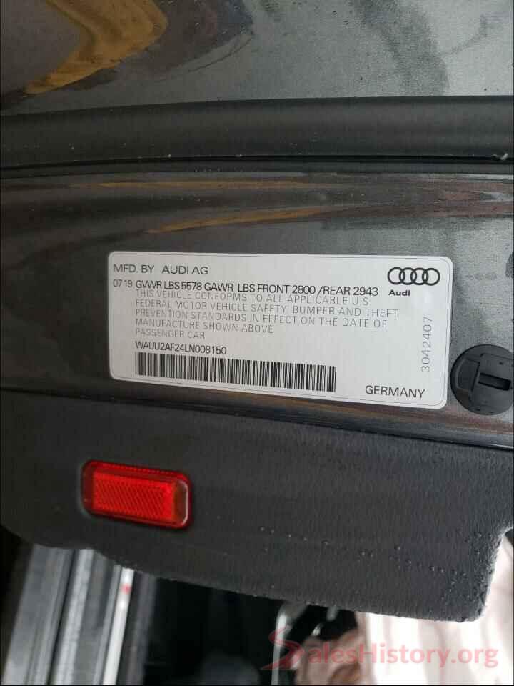 WAUU2AF24LN008150 2020 AUDI A7