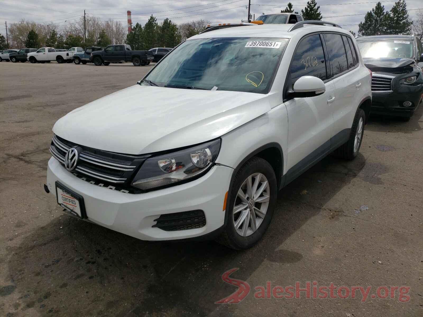 WVGBV7AX2HK043846 2017 VOLKSWAGEN TIGUAN