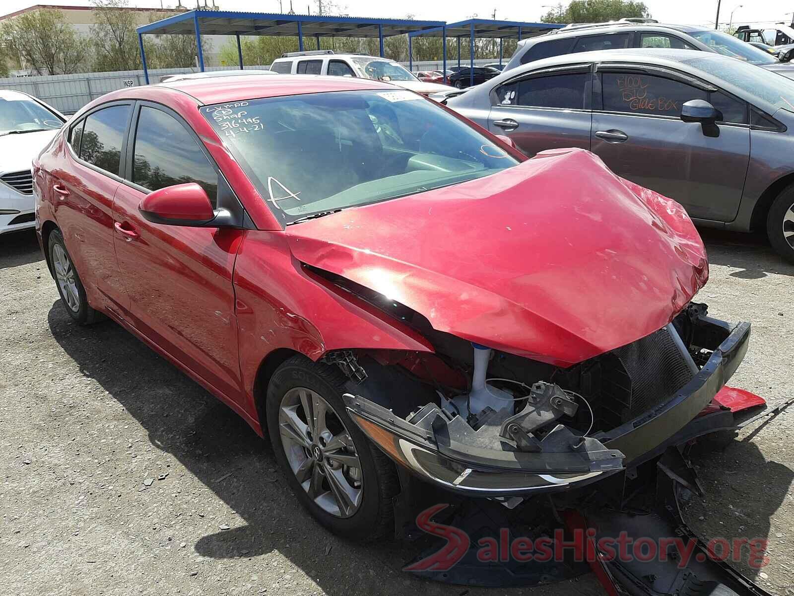 5NPD84LF1JH333233 2018 HYUNDAI ELANTRA