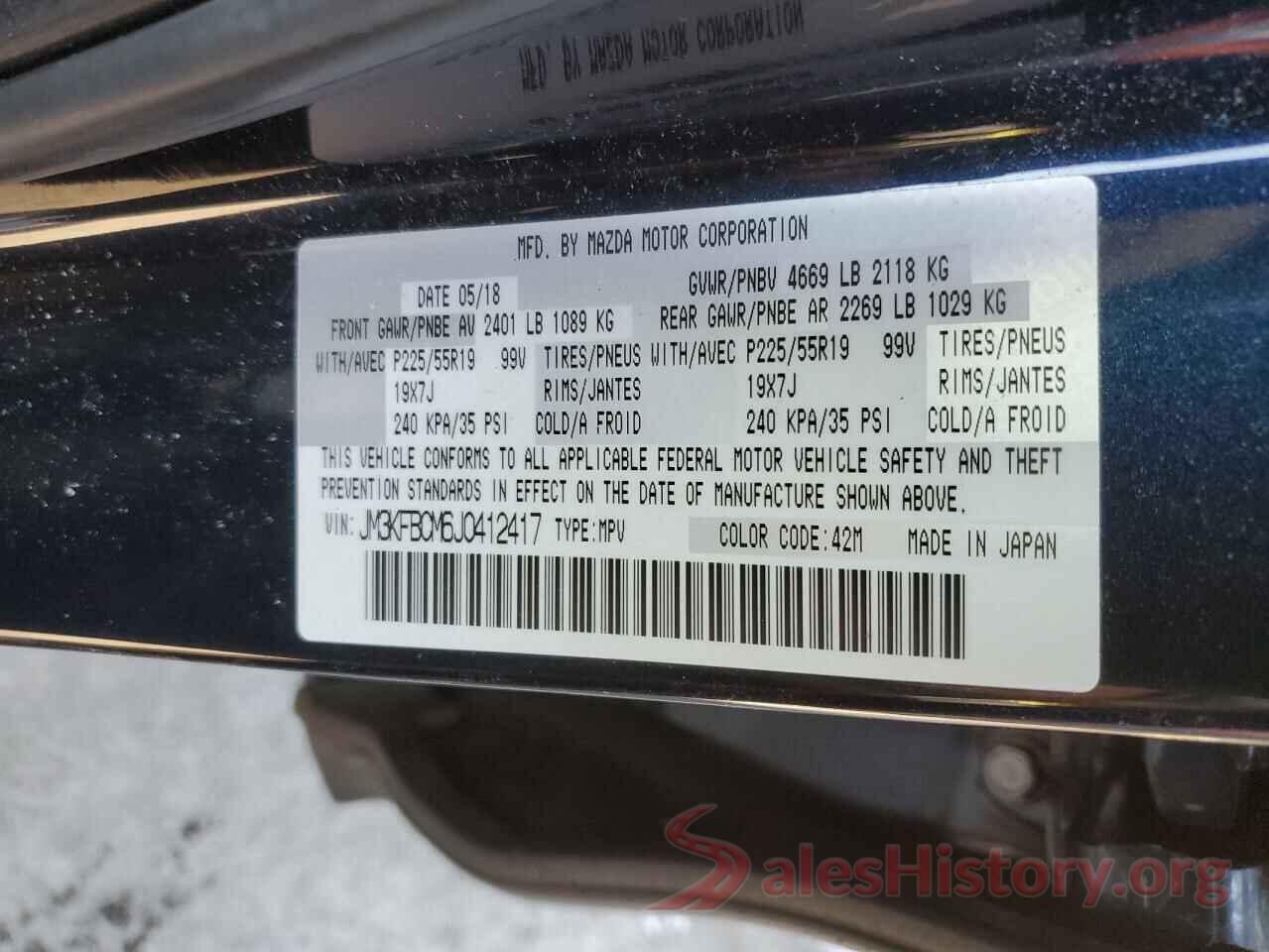 JM3KFBCM6J0412417 2018 MAZDA CX-5