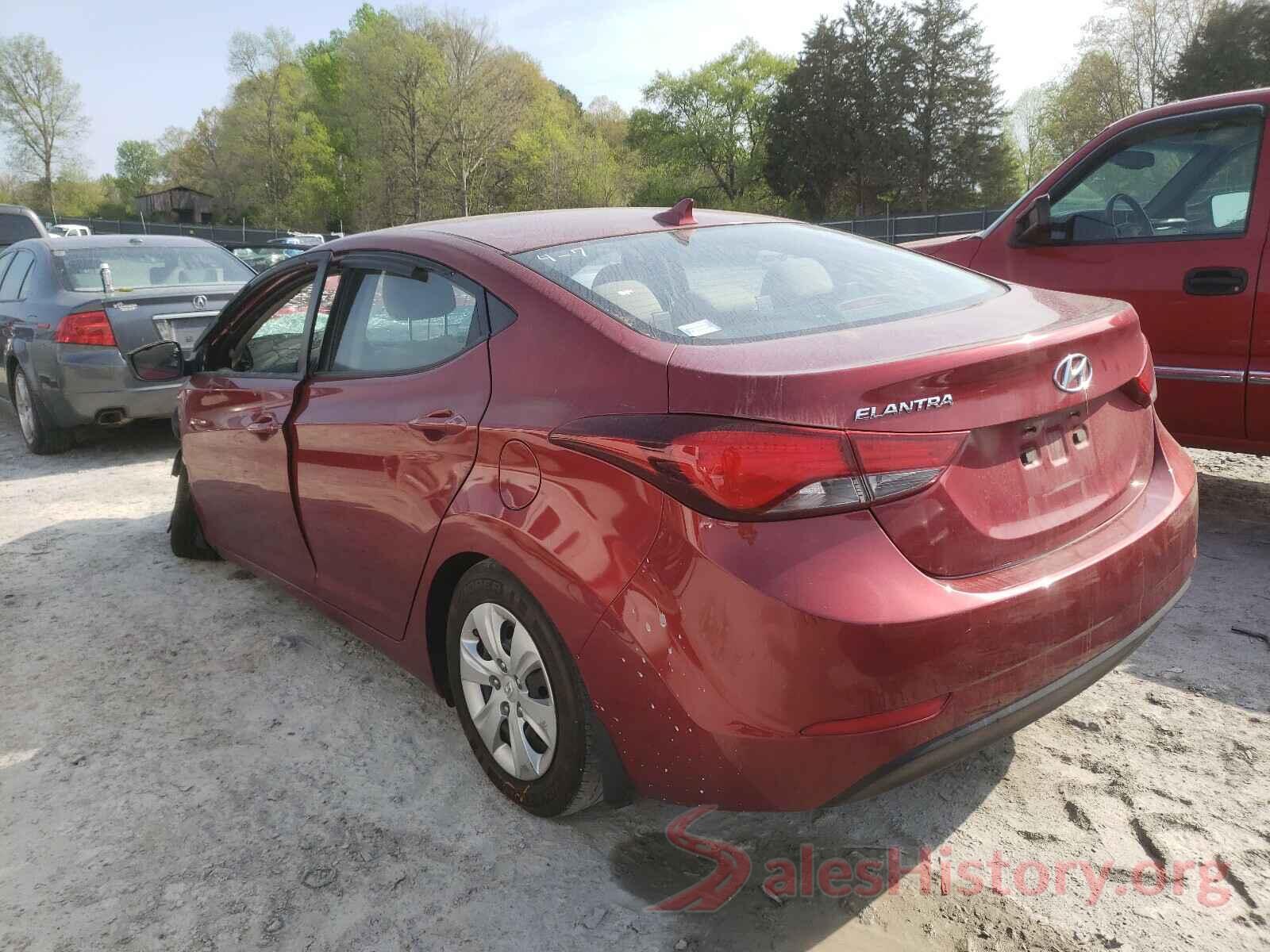 5NPDH4AEXGH667957 2016 HYUNDAI ELANTRA