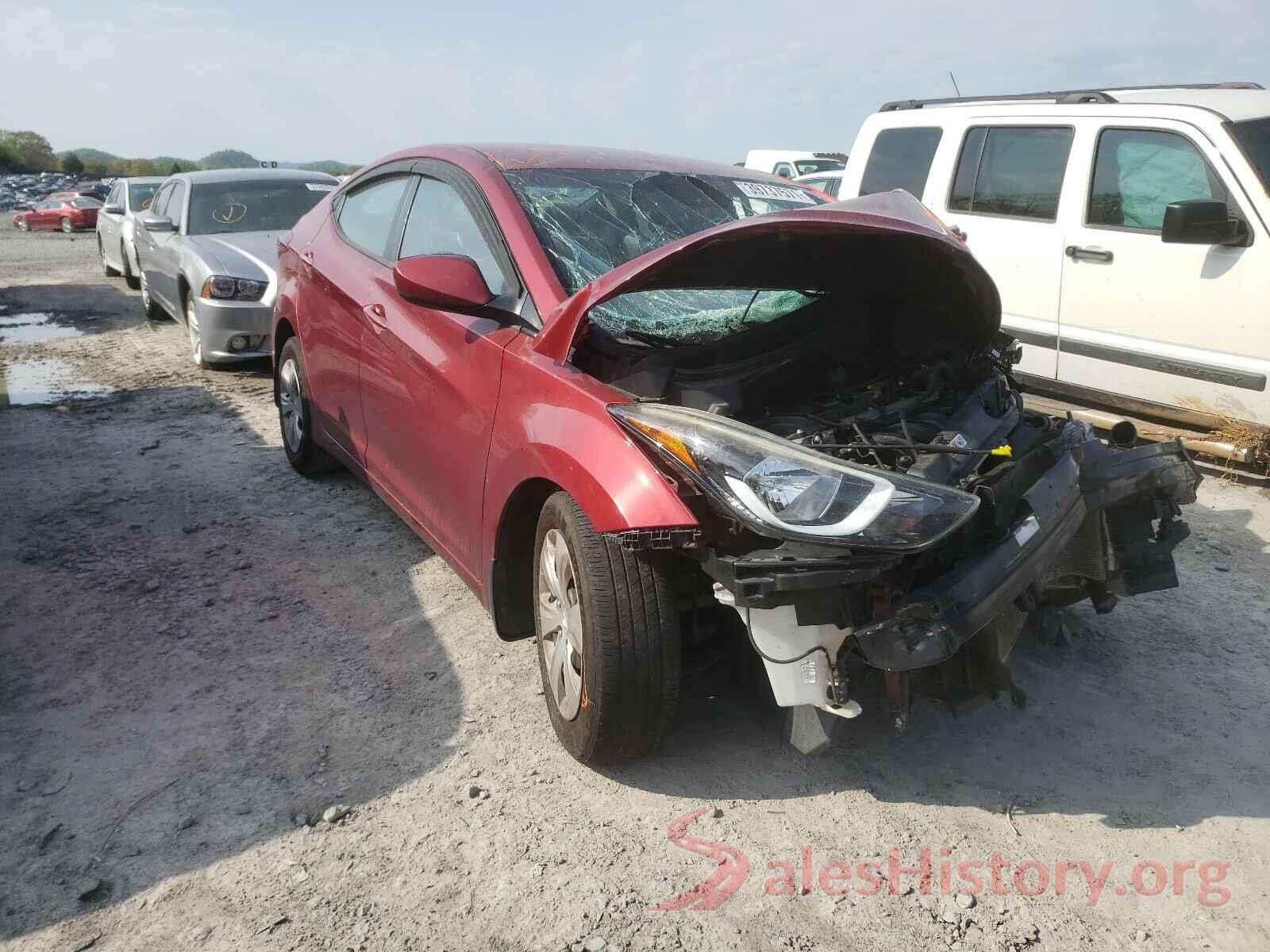 5NPDH4AEXGH667957 2016 HYUNDAI ELANTRA