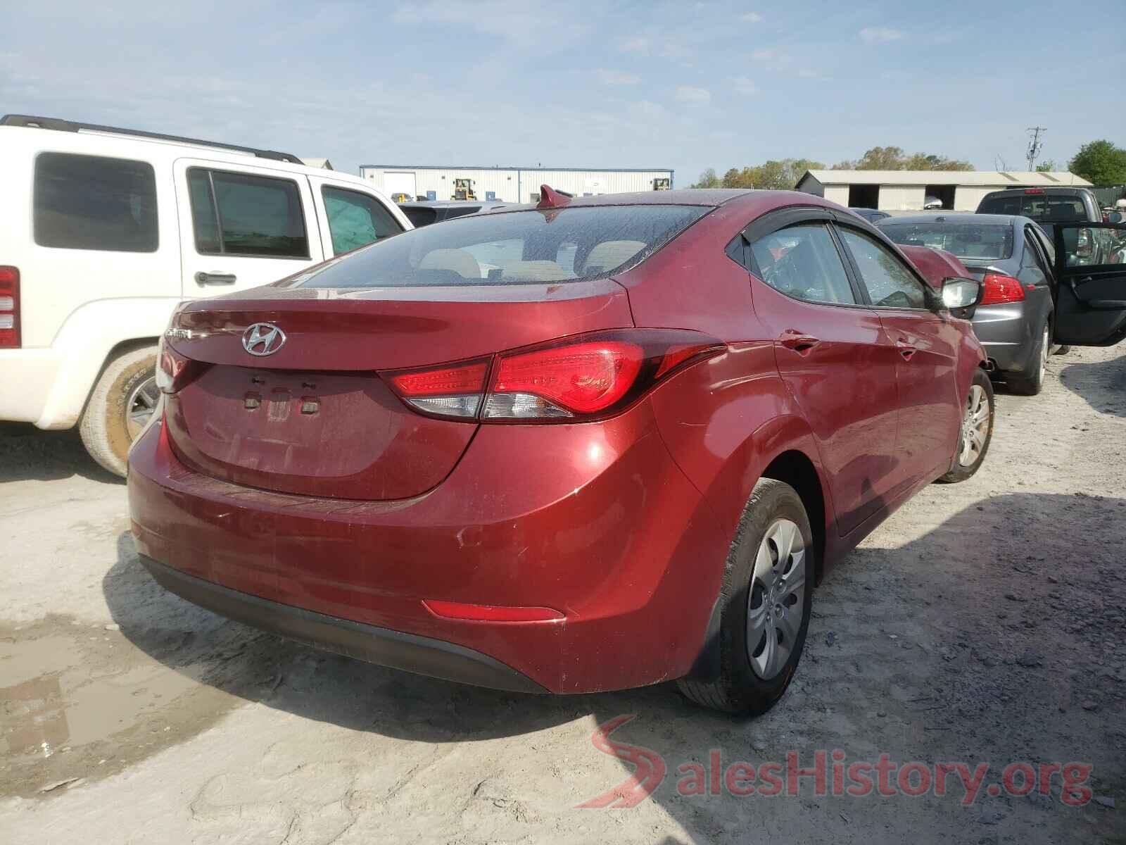 5NPDH4AEXGH667957 2016 HYUNDAI ELANTRA