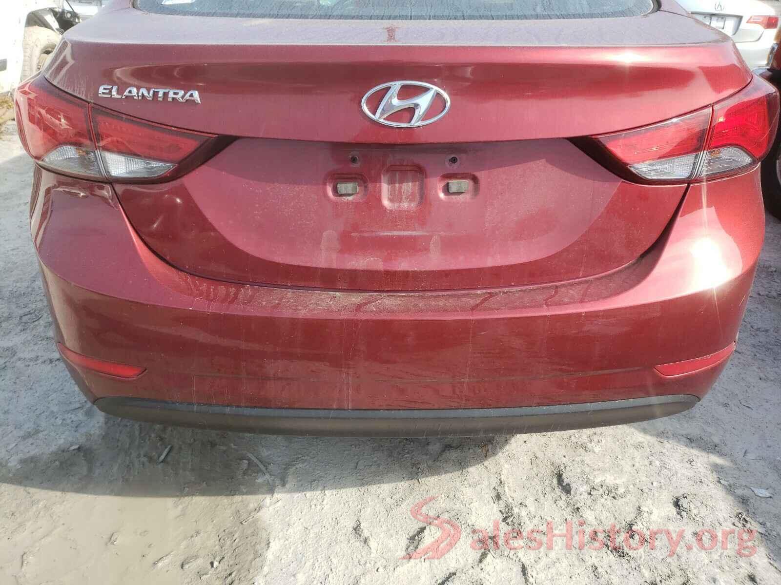 5NPDH4AEXGH667957 2016 HYUNDAI ELANTRA