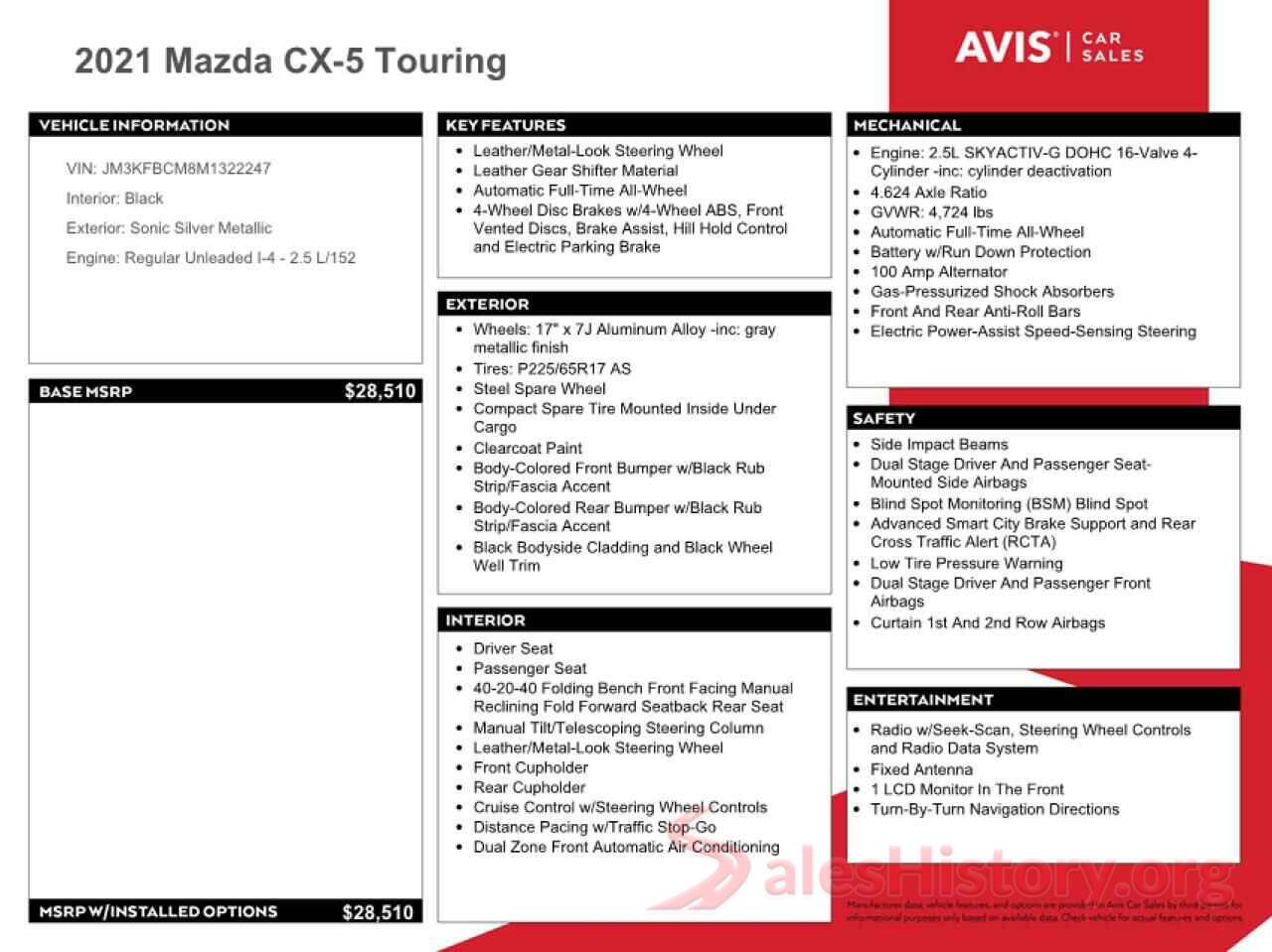 JM3KFBCM8M1322247 2021 MAZDA CX-5