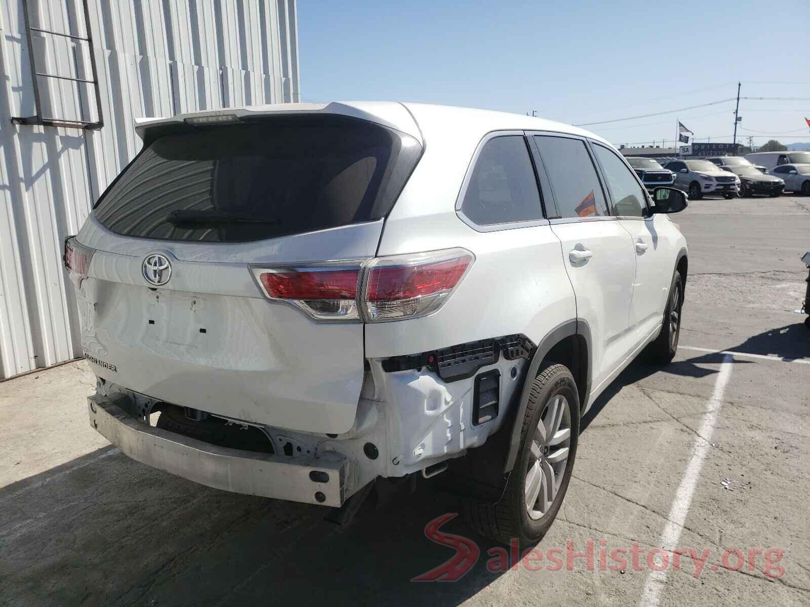 5TDZARFH7GS019822 2016 TOYOTA HIGHLANDER