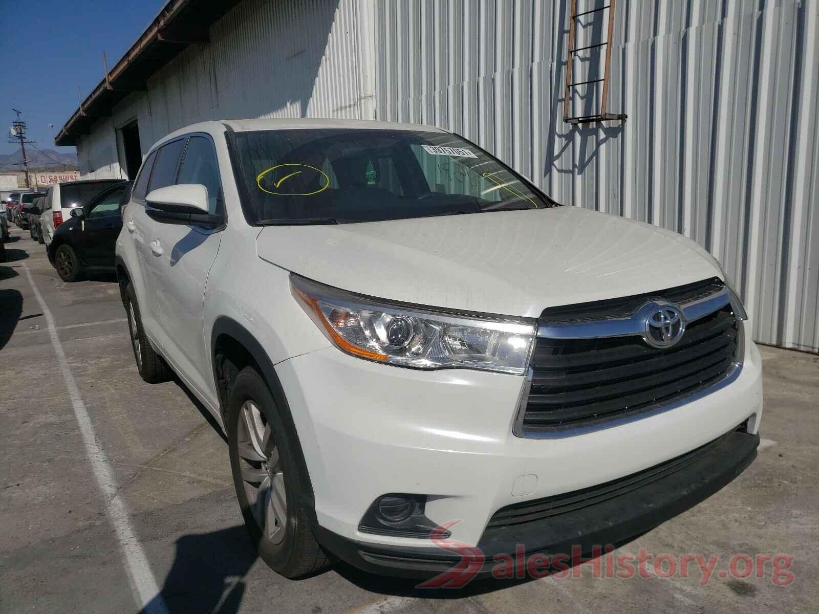 5TDZARFH7GS019822 2016 TOYOTA HIGHLANDER