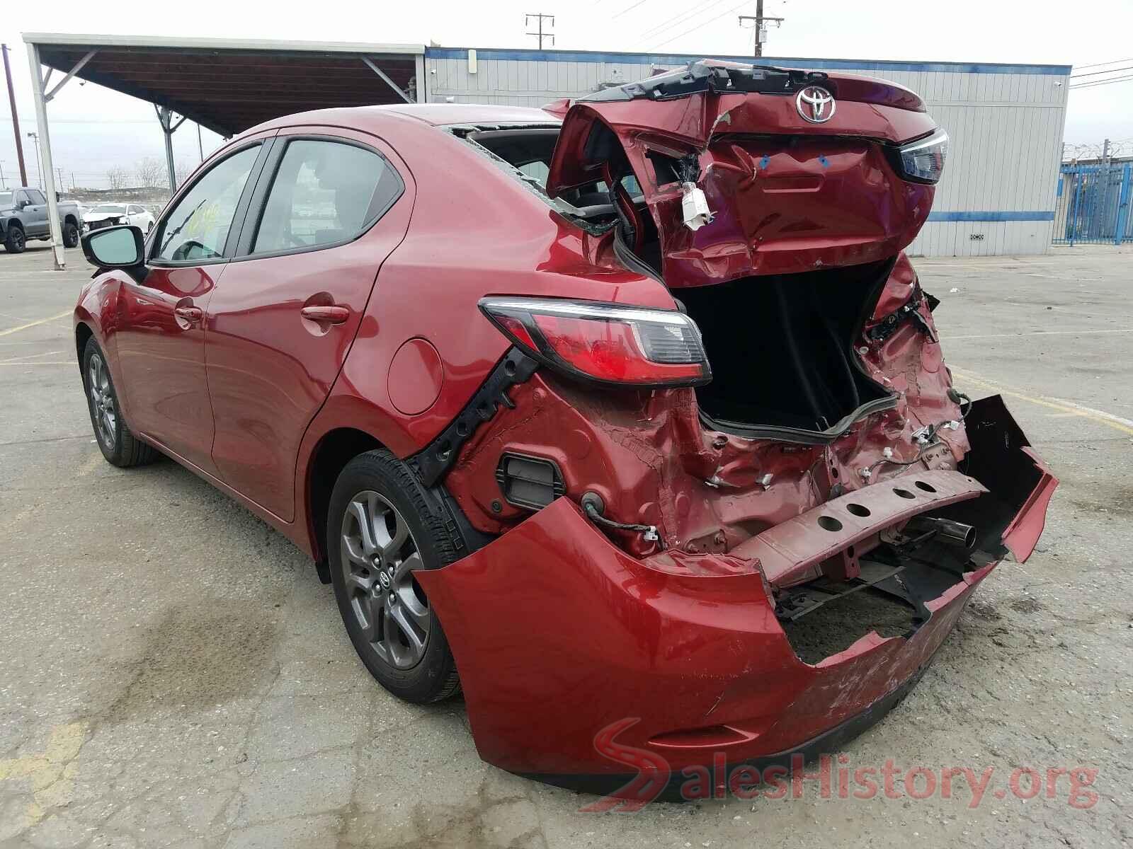 3MYDLBYV6KY525840 2019 TOYOTA YARIS