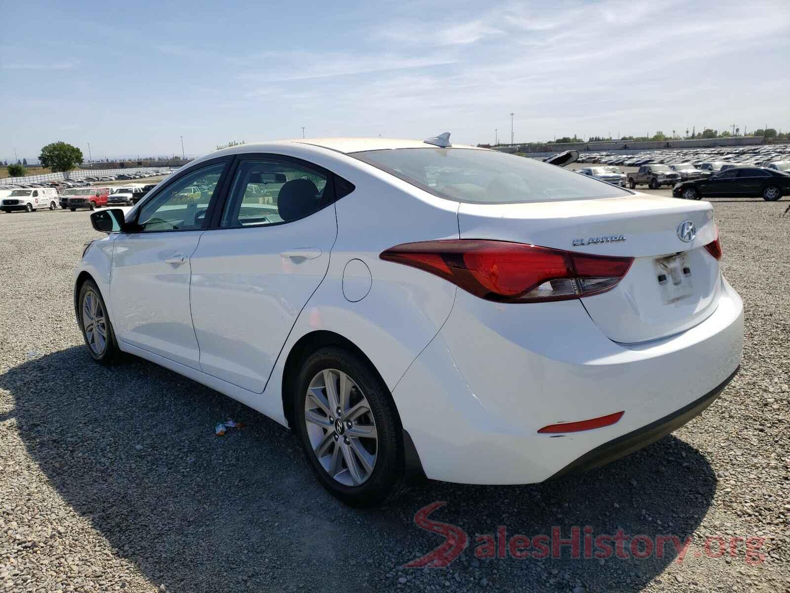 5NPDH4AE4GH661152 2016 HYUNDAI ELANTRA