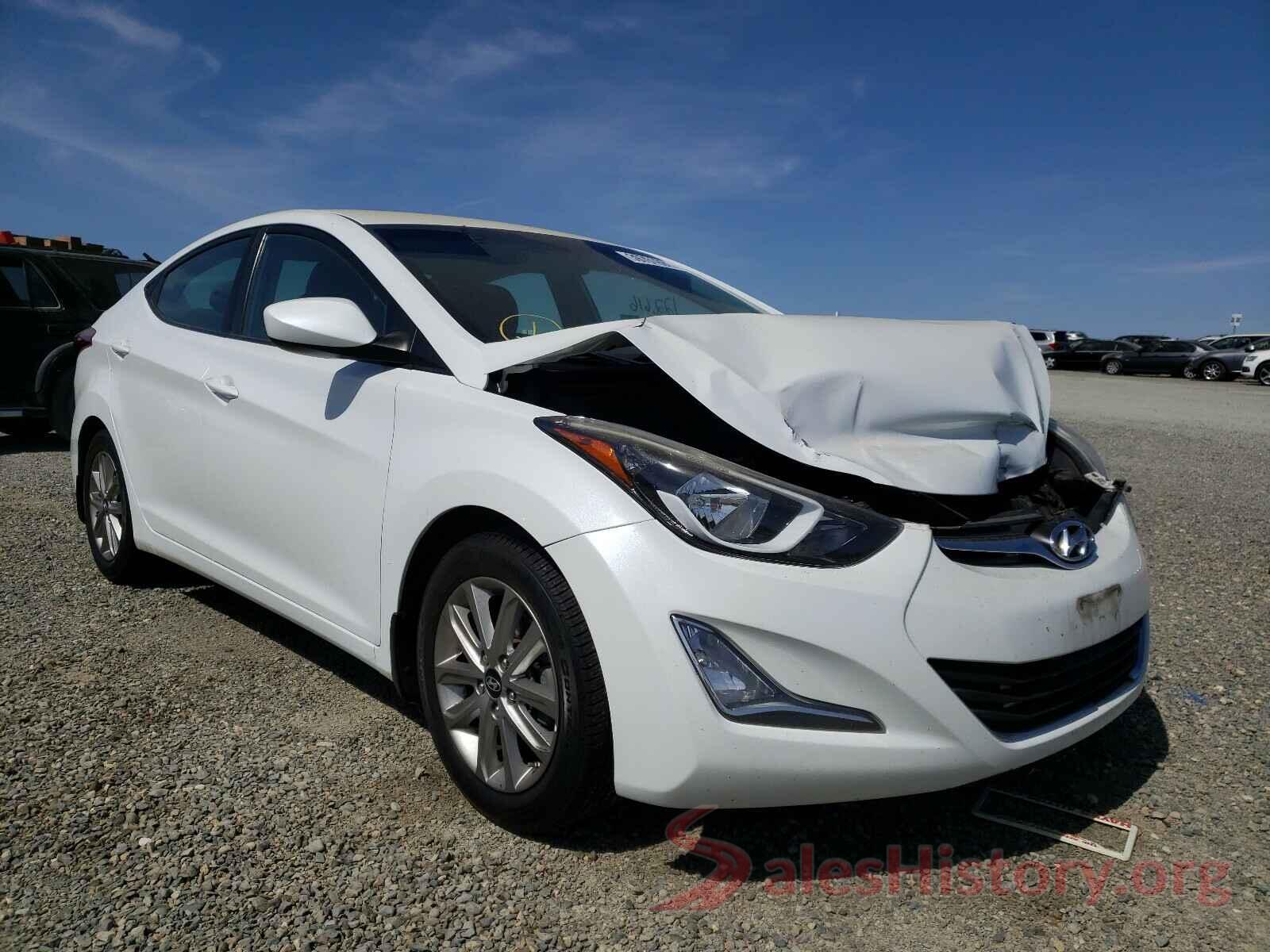 5NPDH4AE4GH661152 2016 HYUNDAI ELANTRA