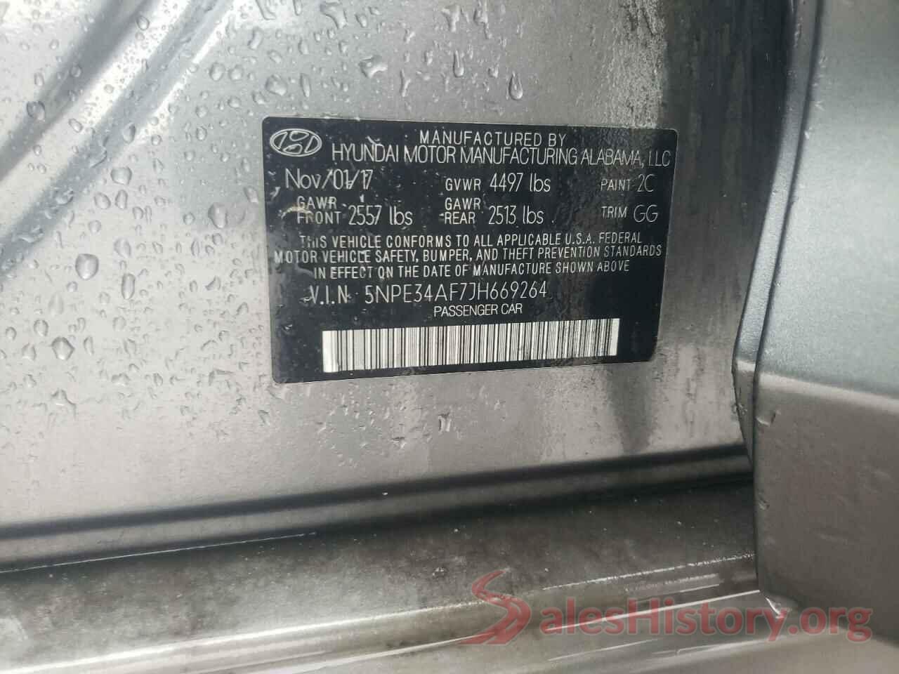 5NPE34AF7JH669264 2018 HYUNDAI SONATA