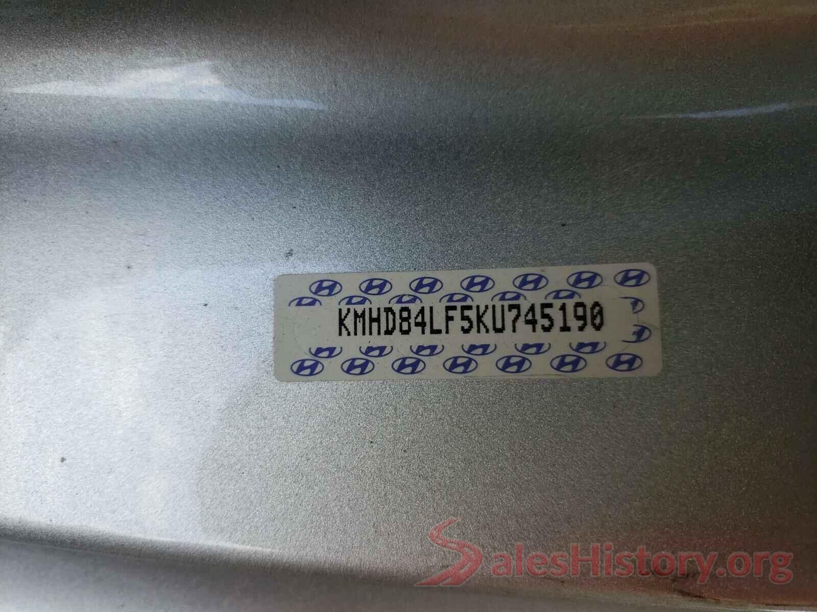 KMHD84LF5KU745190 2019 HYUNDAI ELANTRA