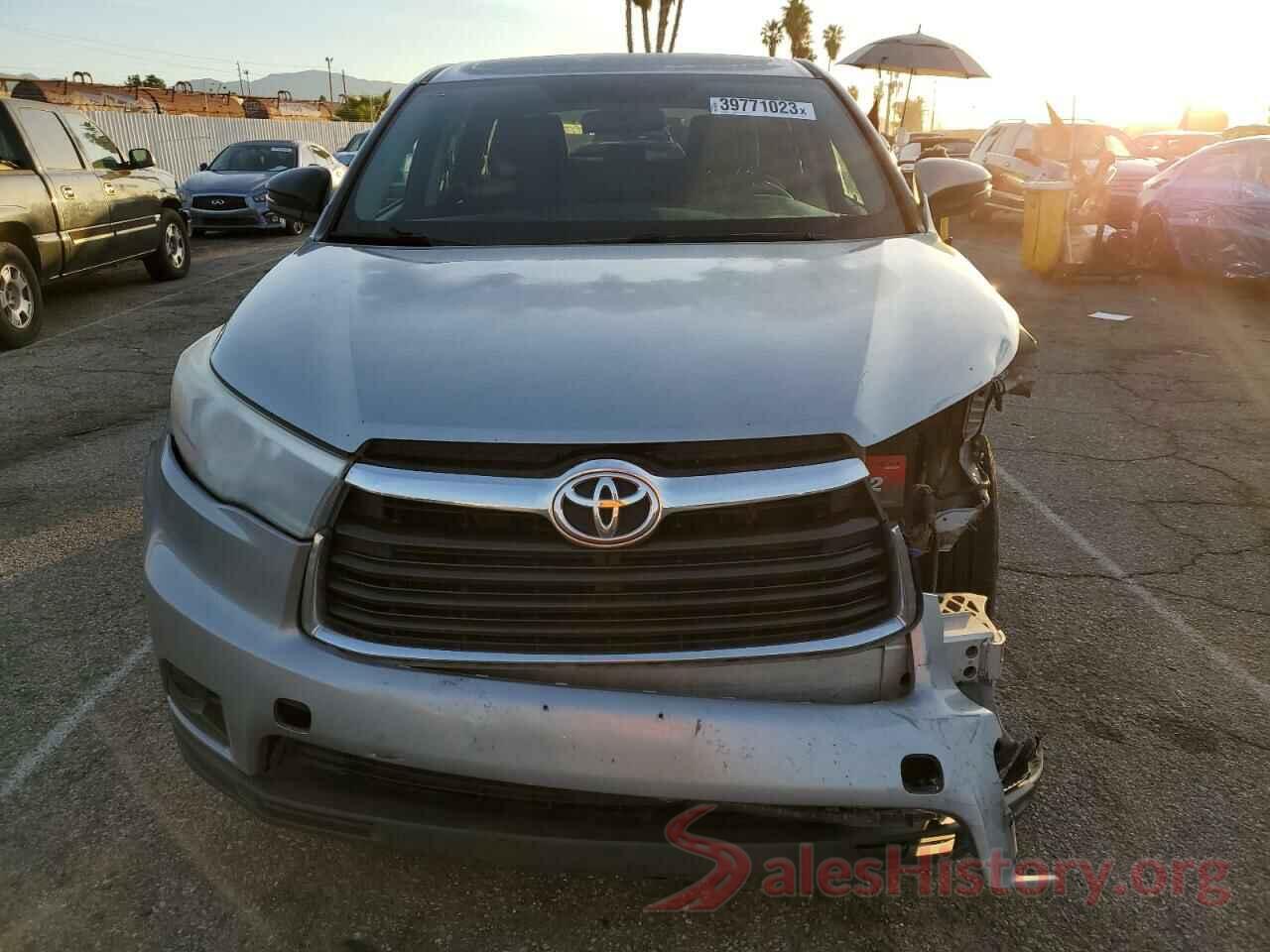 5TDZARFH9GS020955 2016 TOYOTA HIGHLANDER