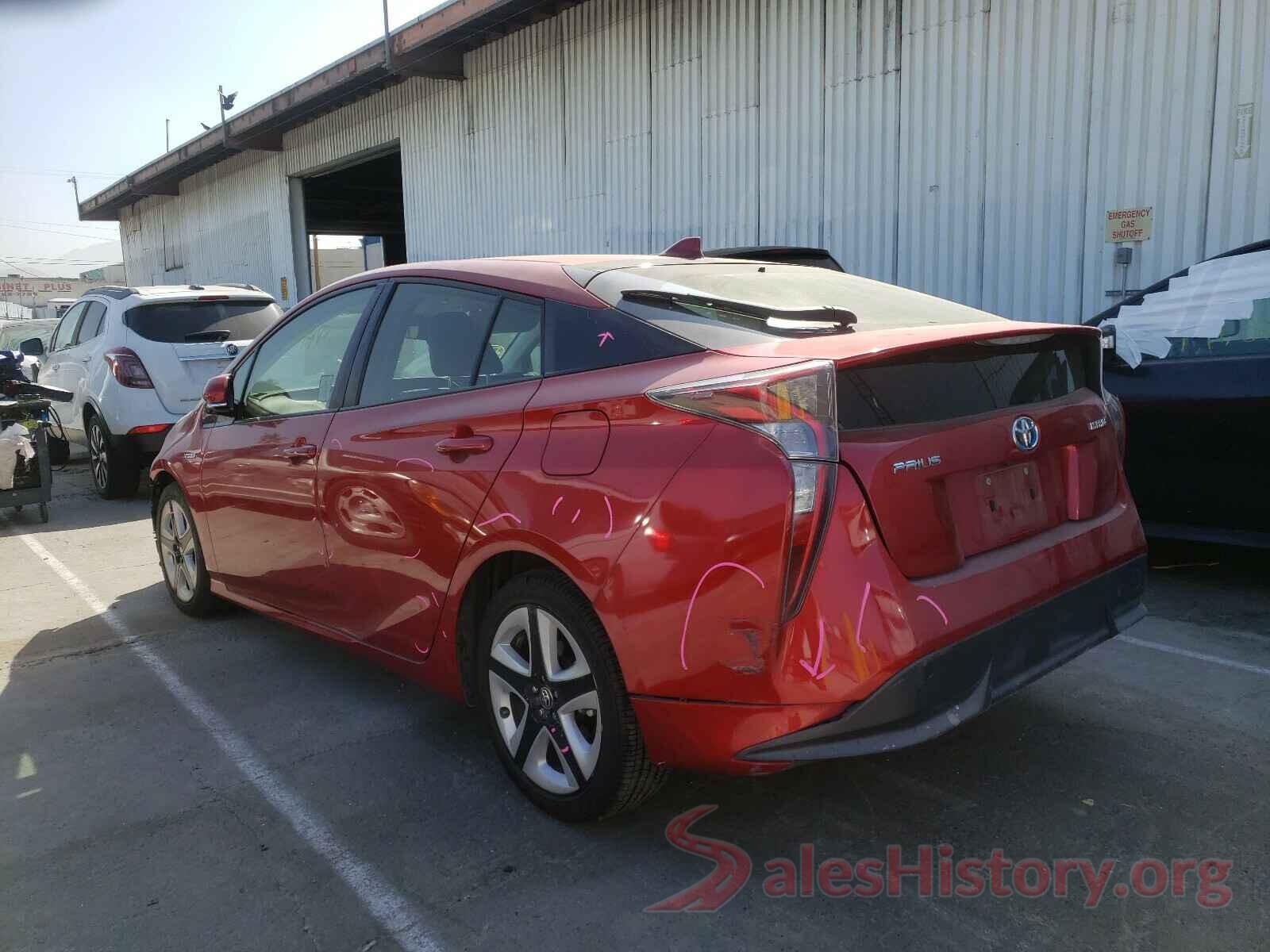 JTDKARFU9G3509419 2016 TOYOTA PRIUS