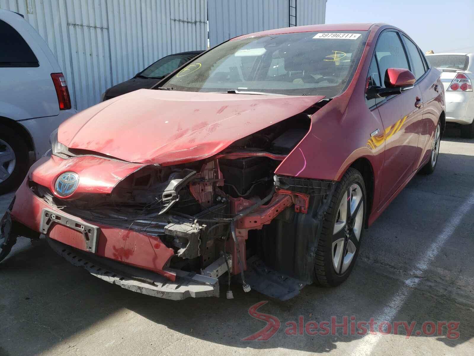 JTDKARFU9G3509419 2016 TOYOTA PRIUS