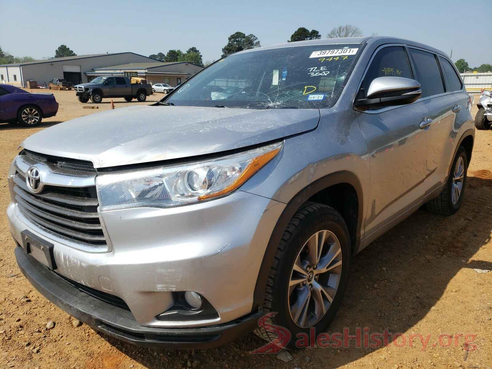 5TDZKRFH3GS149447 2016 TOYOTA HIGHLANDER