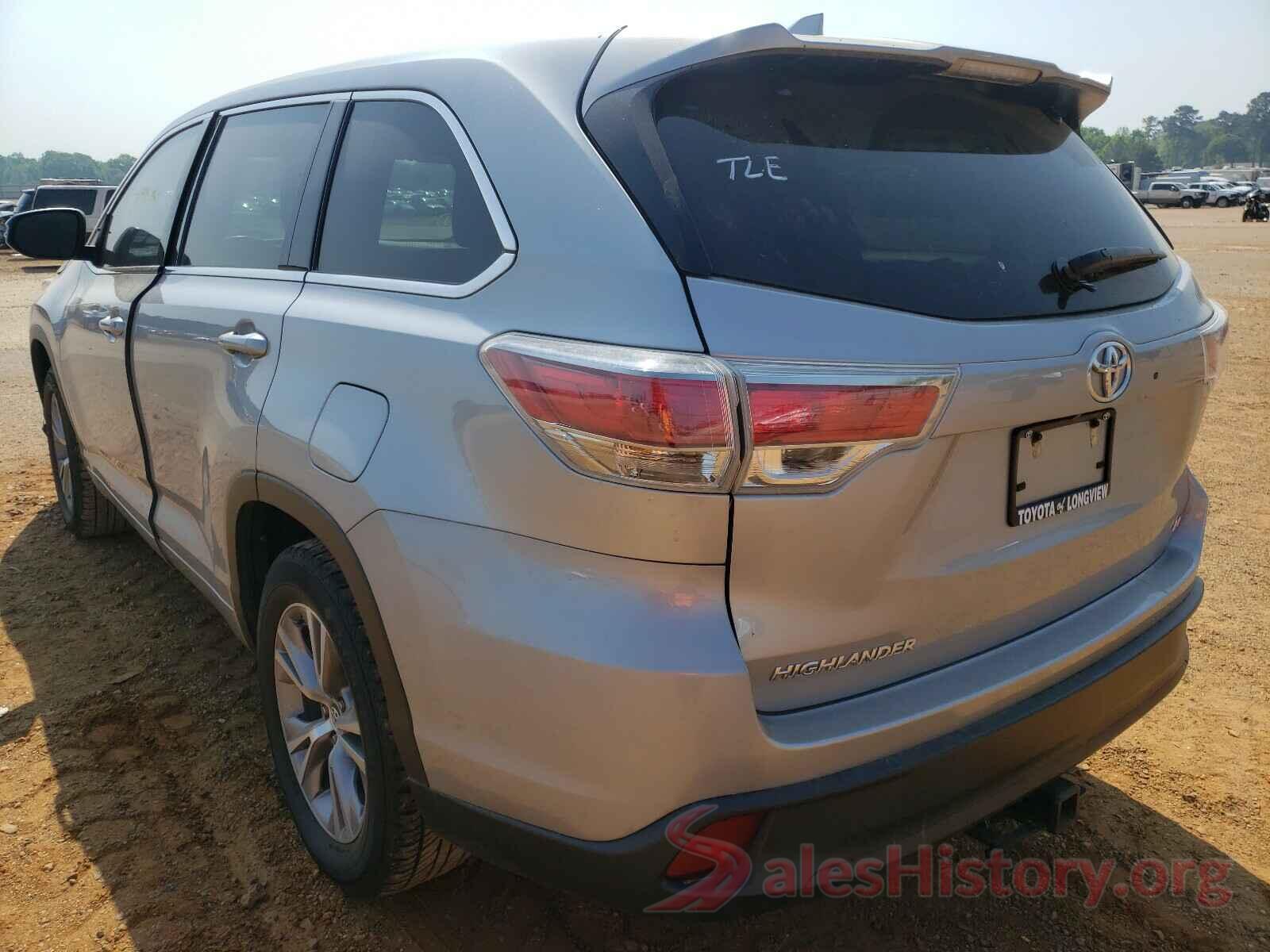 5TDZKRFH3GS149447 2016 TOYOTA HIGHLANDER