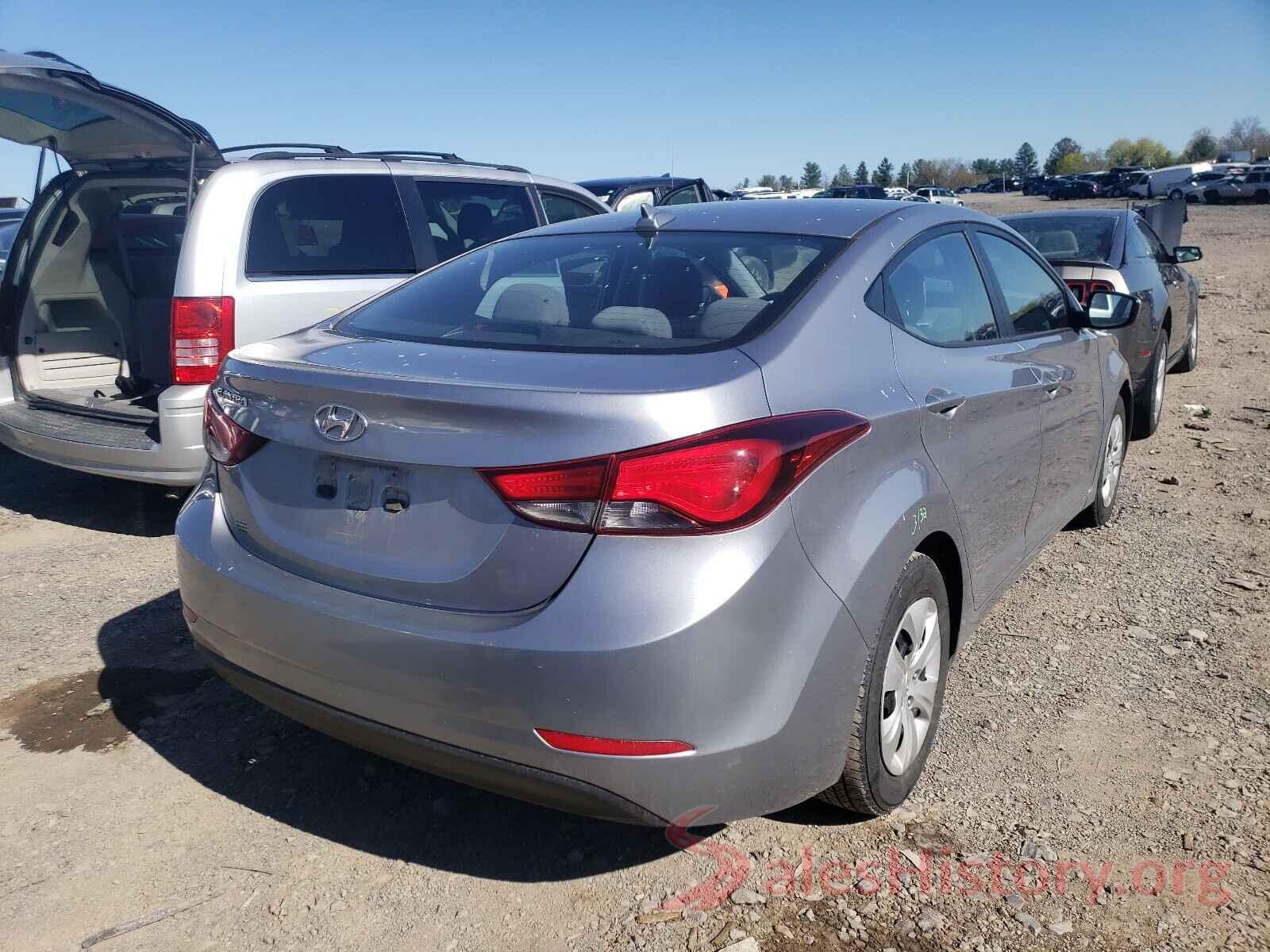 5NPDH4AE6GH736367 2016 HYUNDAI ELANTRA