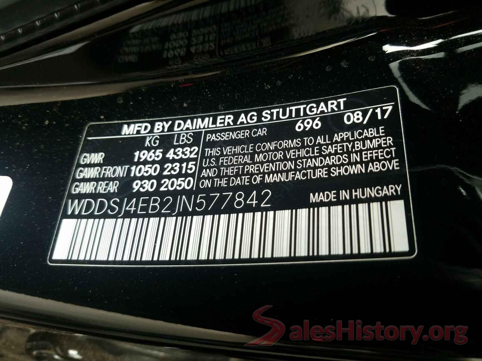 WDDSJ4EB2JN577842 2018 MERCEDES-BENZ C CLASS