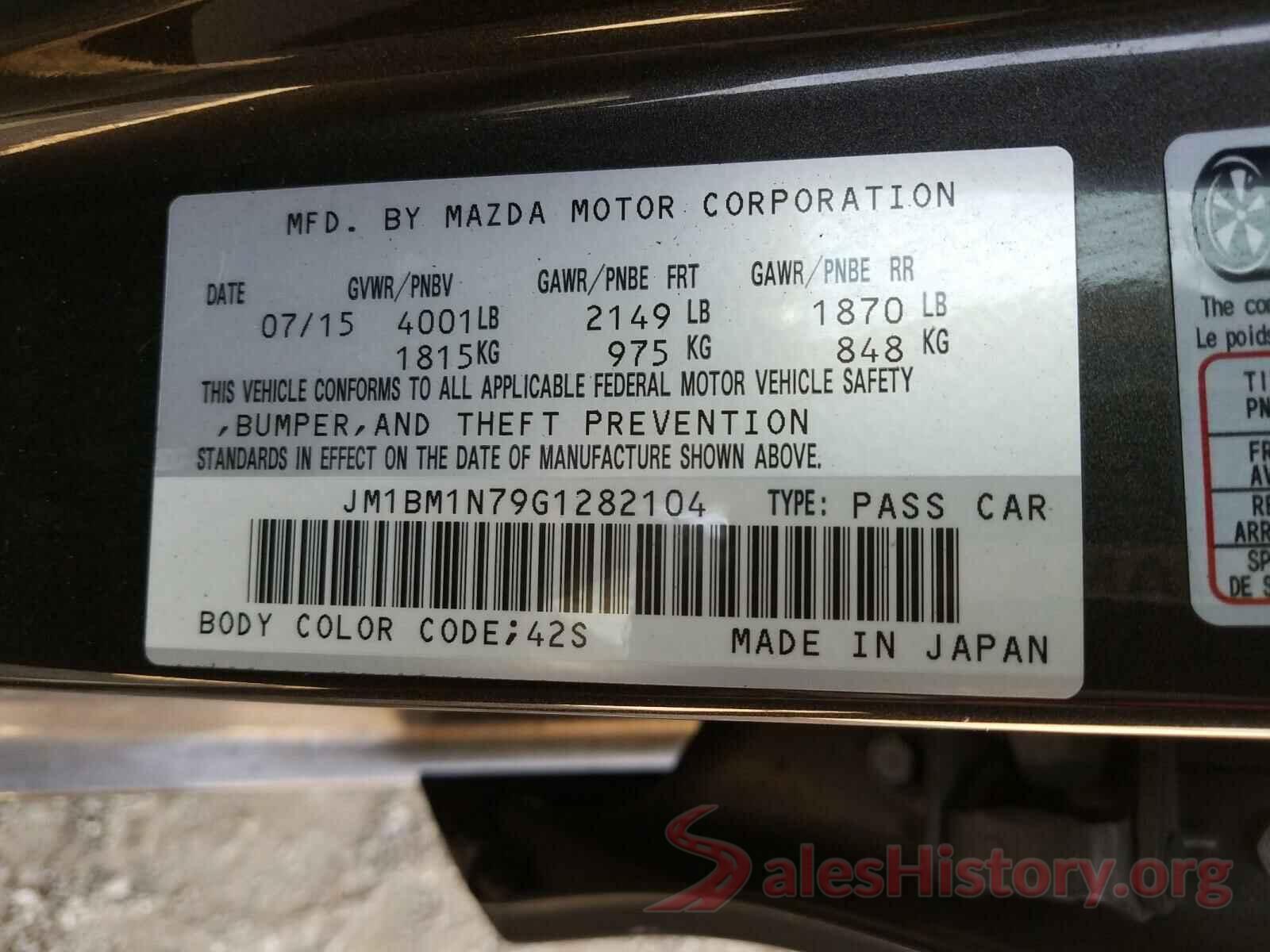 JM1BM1N79G1282104 2016 MAZDA 3