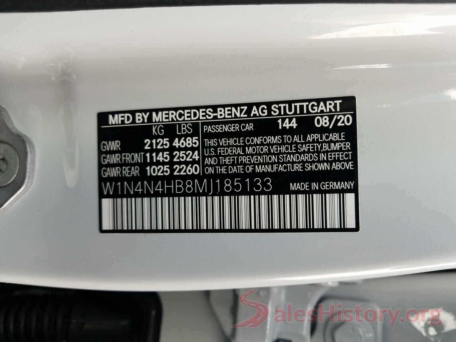 W1N4N4HB8MJ185133 2021 MERCEDES-BENZ GLA-CLASS