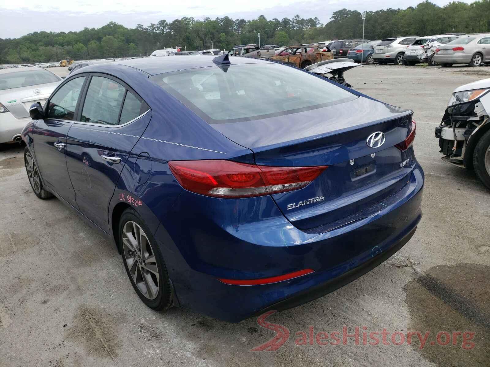 5NPD84LF6HH020768 2017 HYUNDAI ELANTRA