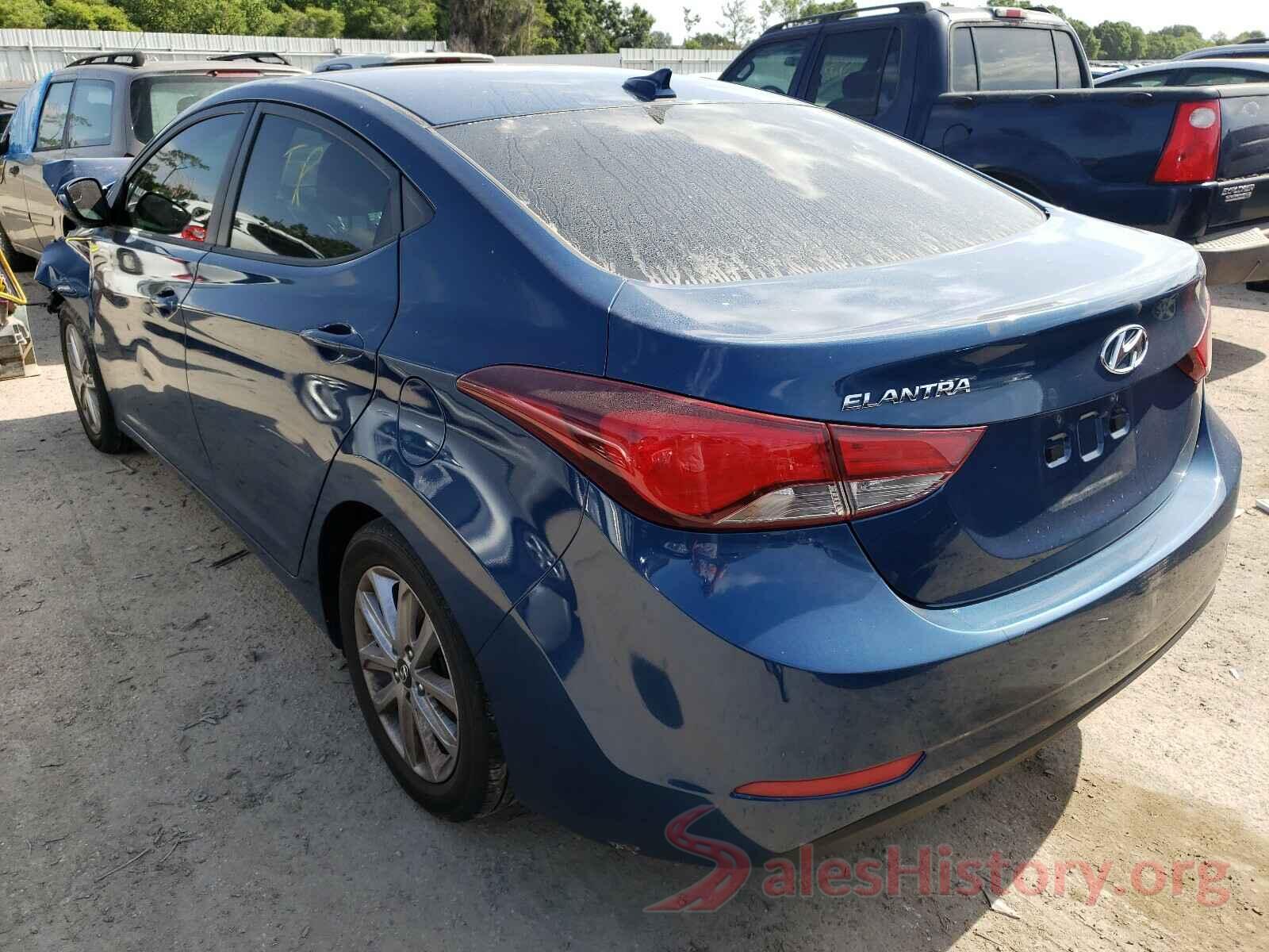 KMHDH4AEXGU637262 2016 HYUNDAI ELANTRA