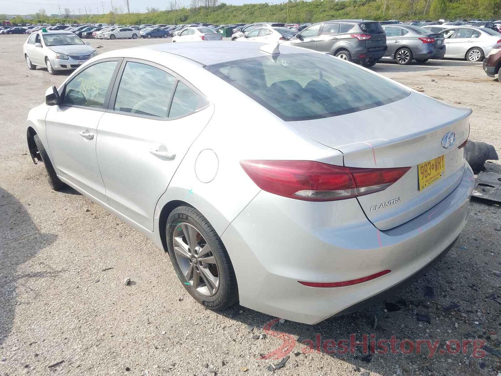 5NPD84LF2JH291008 2018 HYUNDAI ELANTRA