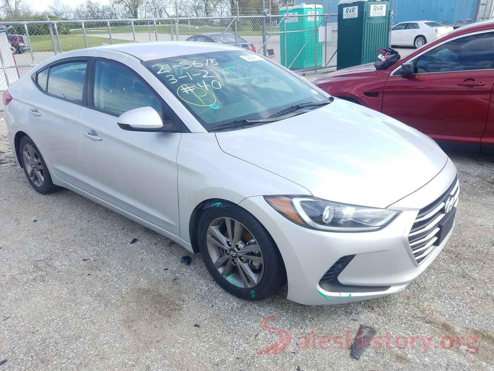 5NPD84LF2JH291008 2018 HYUNDAI ELANTRA