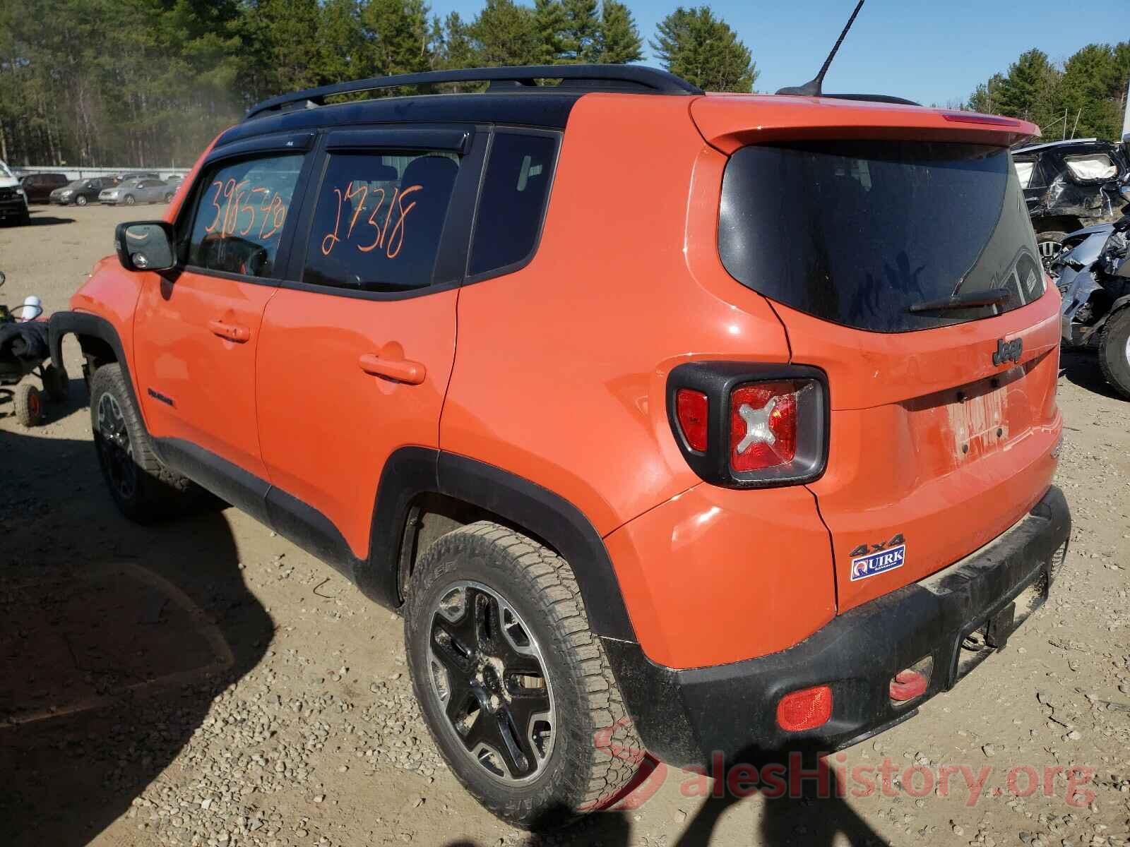 ZACCJBCT4GPE21364 2016 JEEP RENEGADE