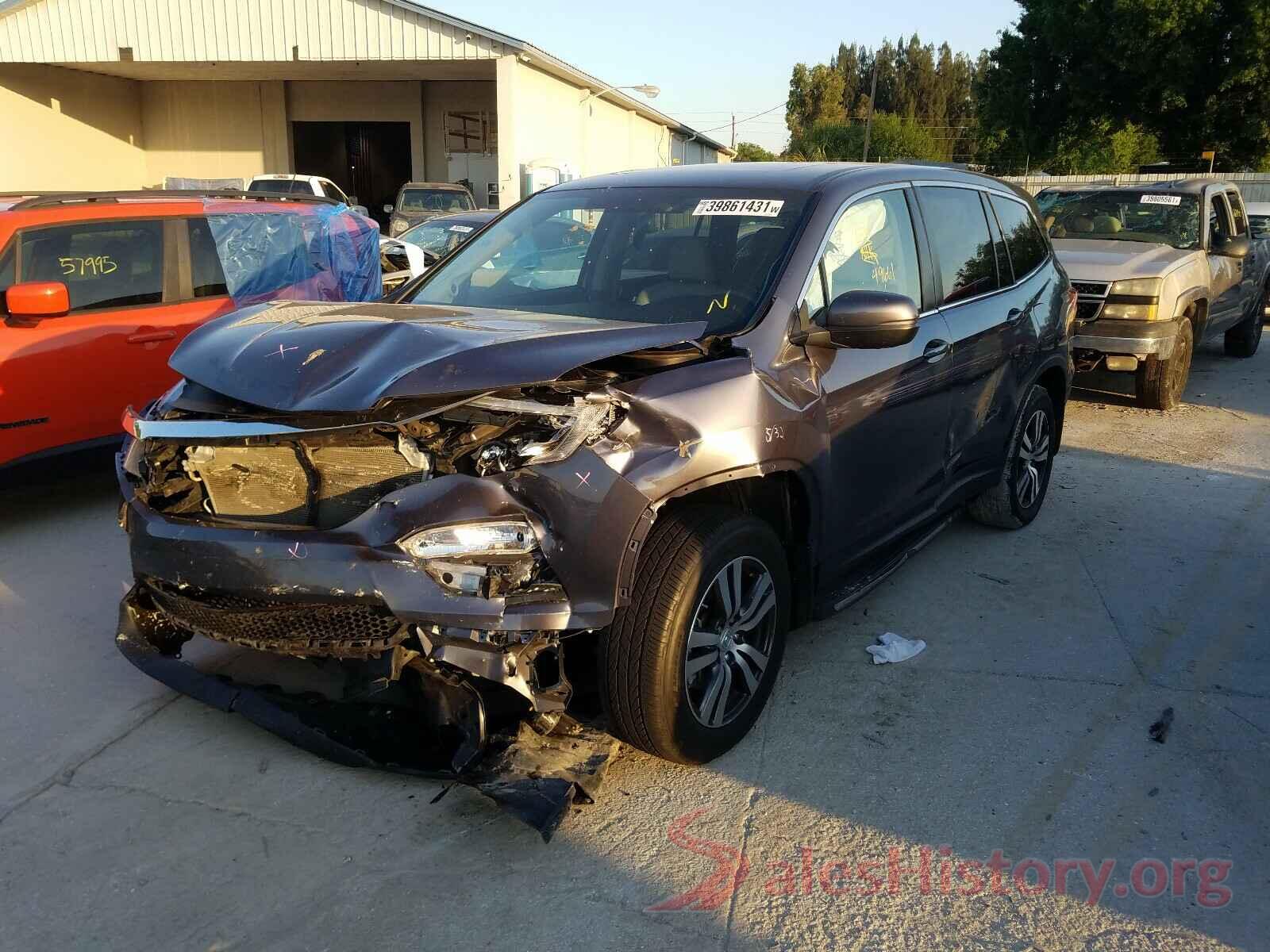 5FNYF5H59GB051801 2016 HONDA PILOT