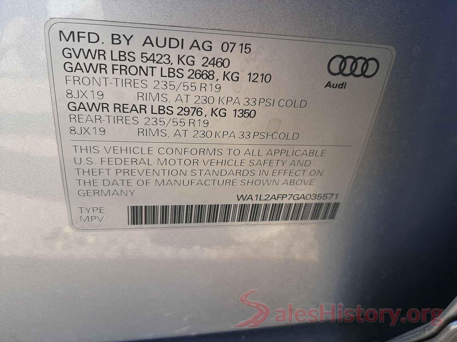 WA1L2AFP7GA035571 2016 AUDI Q5