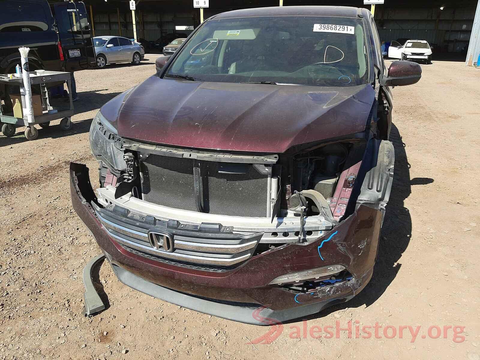 5FNYF5H77GB003652 2016 HONDA PILOT