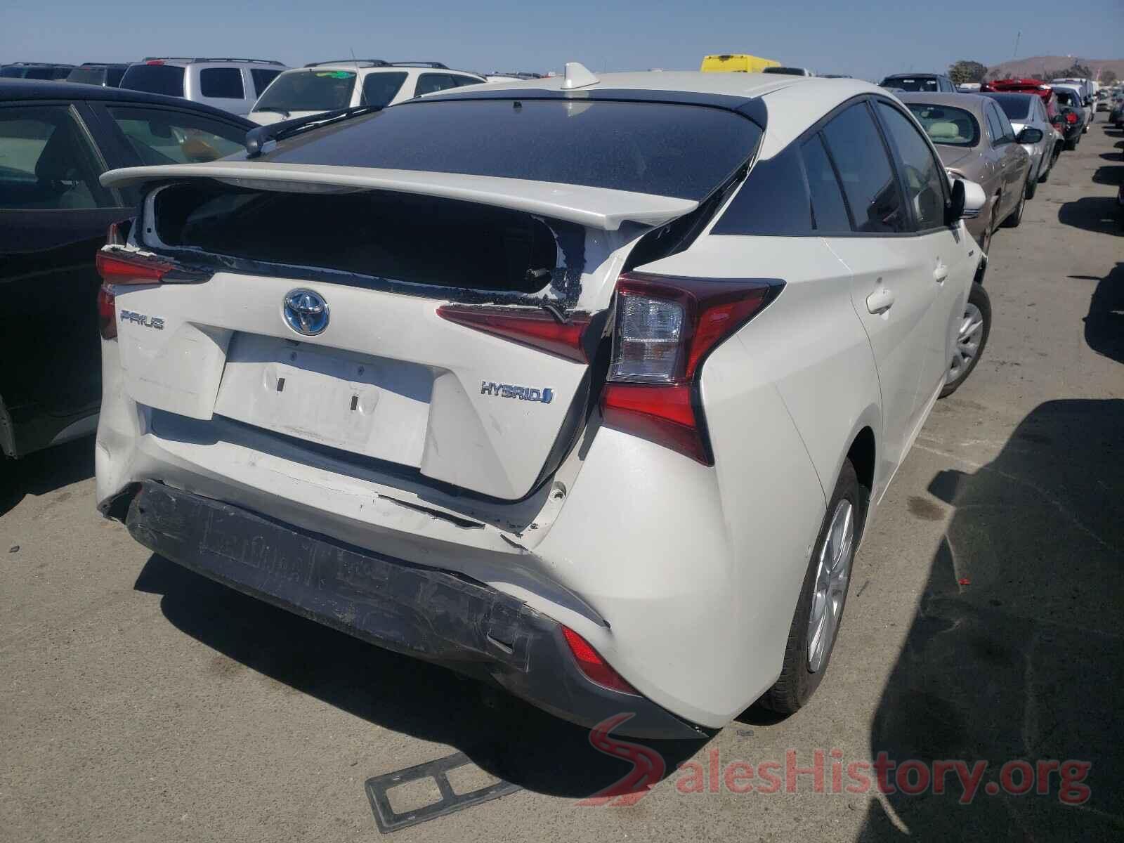 JTDKARFU1K3094993 2019 TOYOTA PRIUS