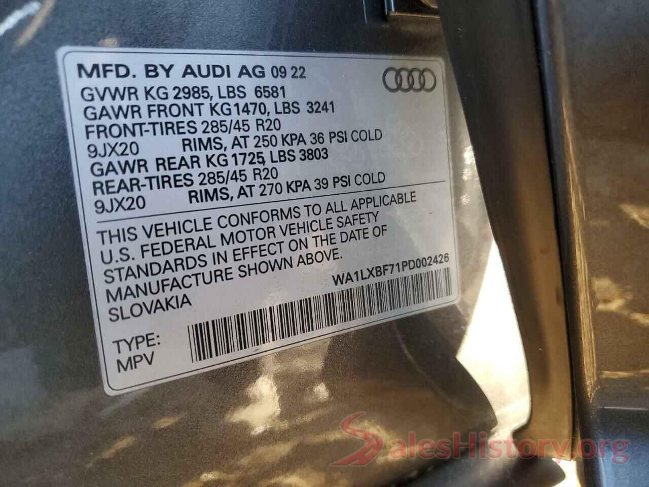 WA1LXBF71PD002426 2023 AUDI Q7