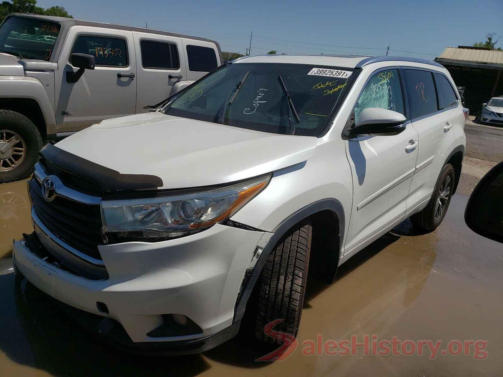 5TDJKRFH3GS237377 2016 TOYOTA HIGHLANDER