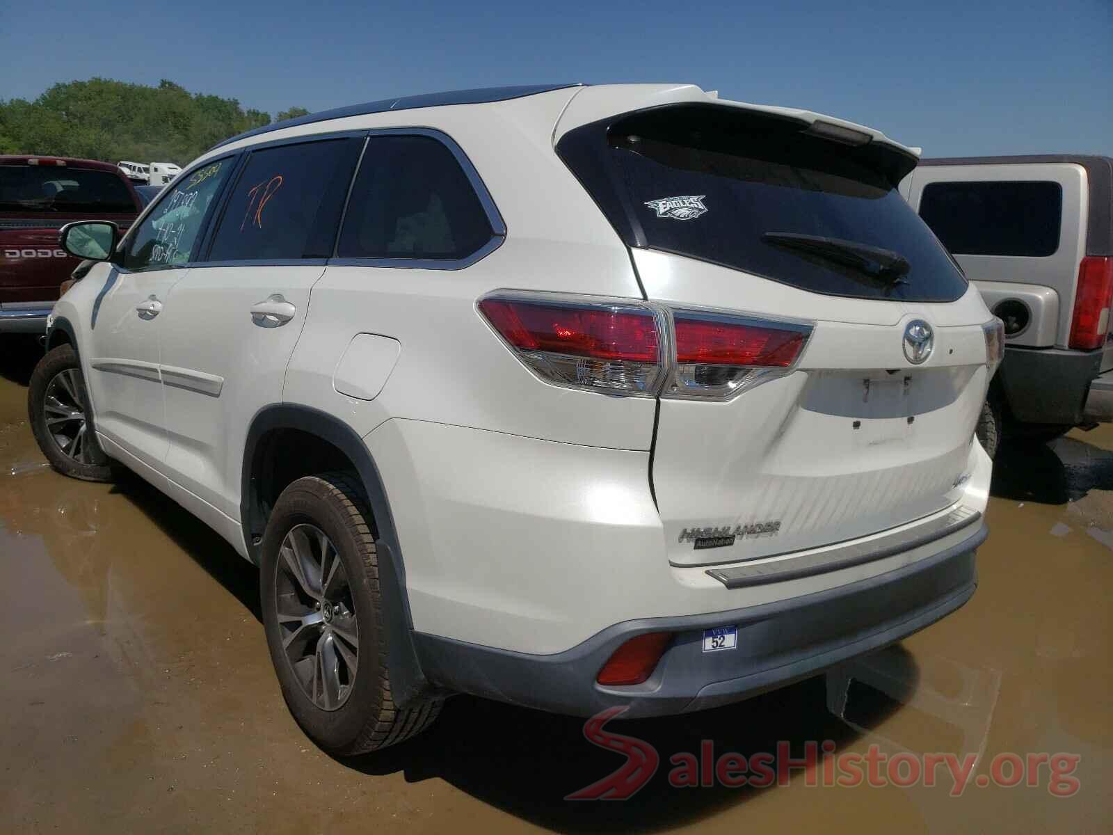 5TDJKRFH3GS237377 2016 TOYOTA HIGHLANDER