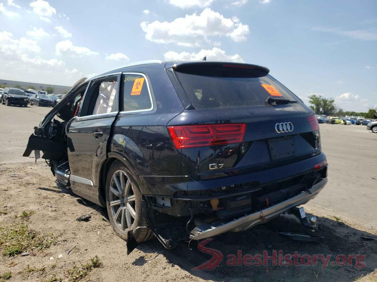 WA1AAAF7XHD005555 2017 AUDI Q7