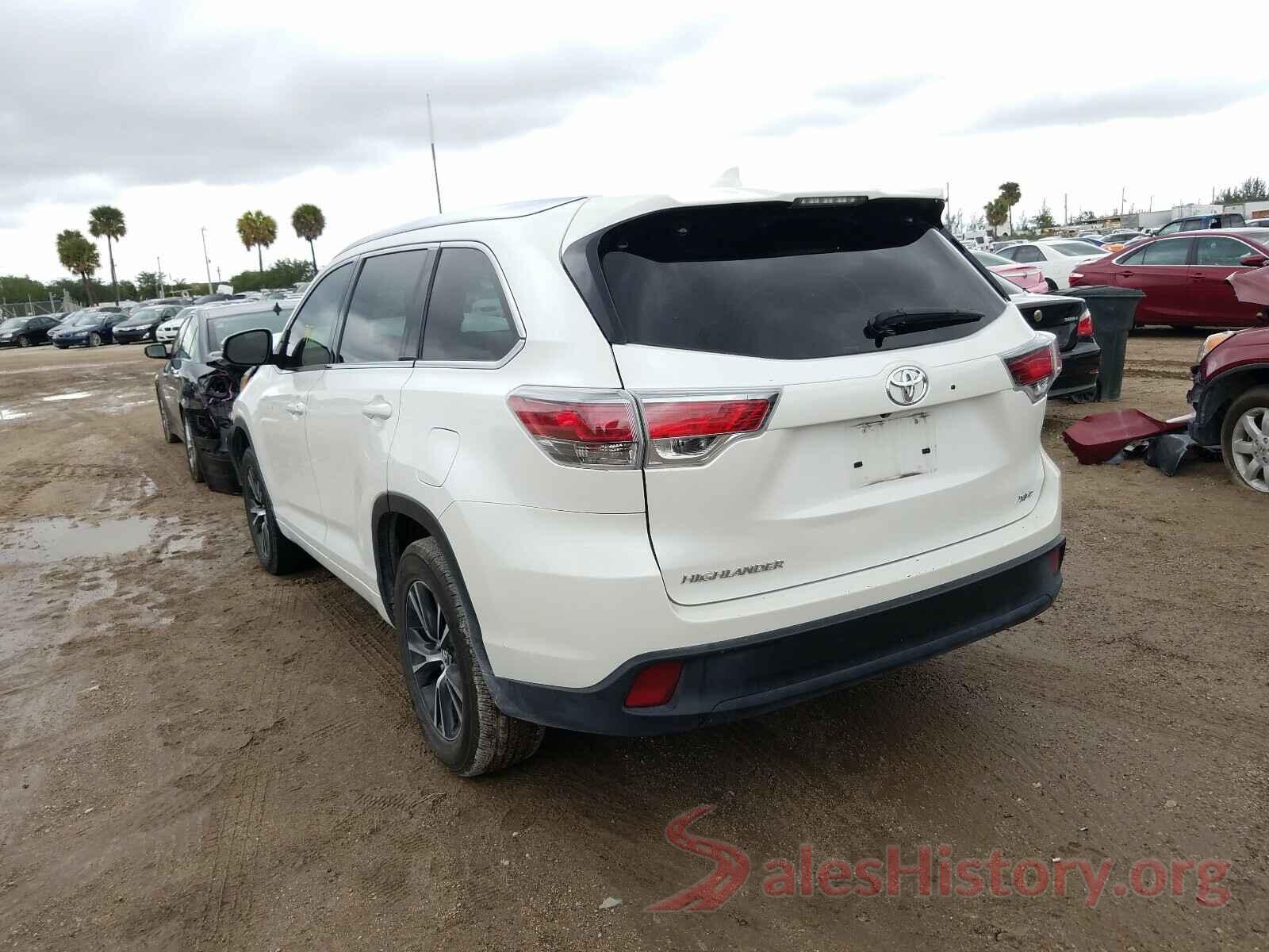 5TDKKRFH0GS122644 2016 TOYOTA HIGHLANDER