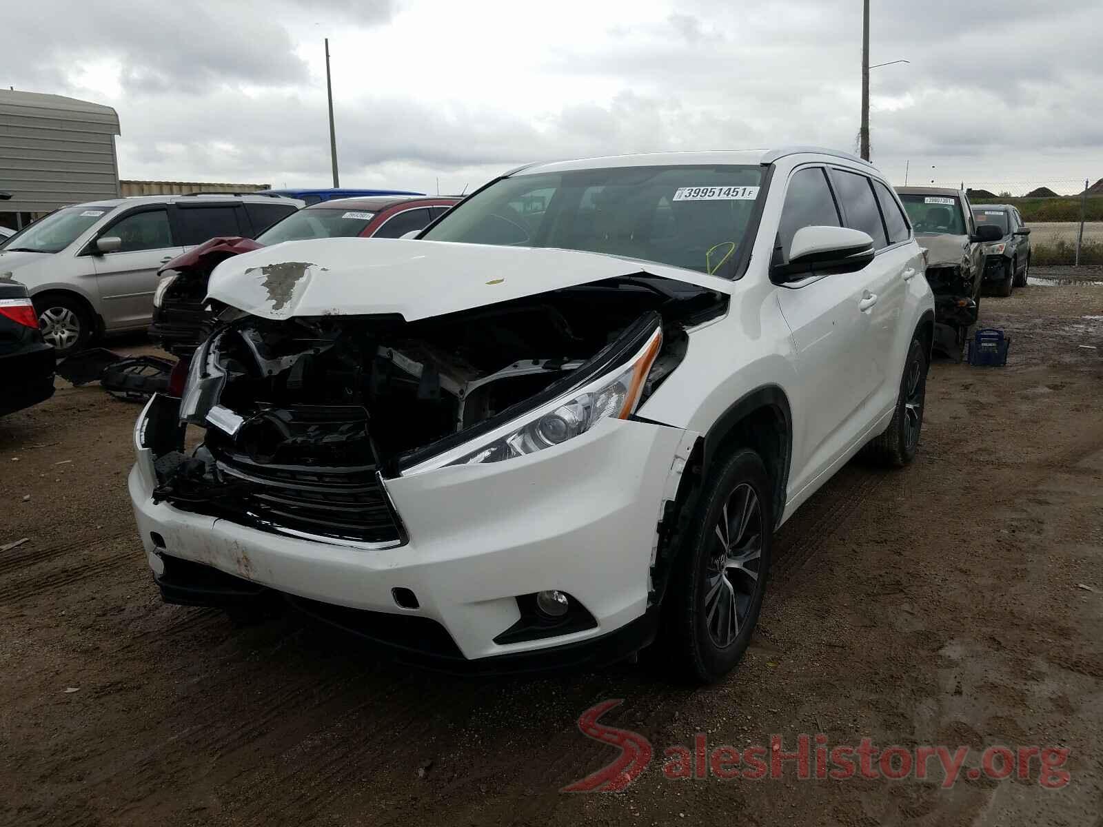 5TDKKRFH0GS122644 2016 TOYOTA HIGHLANDER