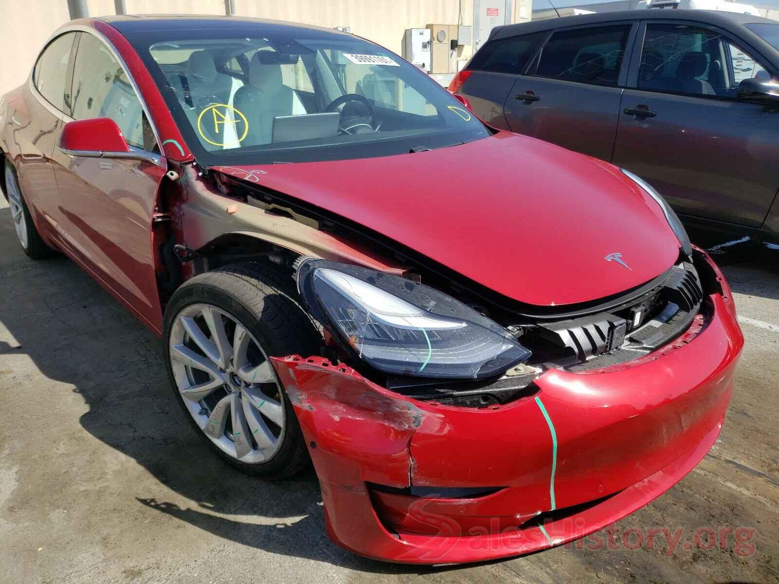 5YJ3E1EB4JF135161 2018 TESLA MODEL 3