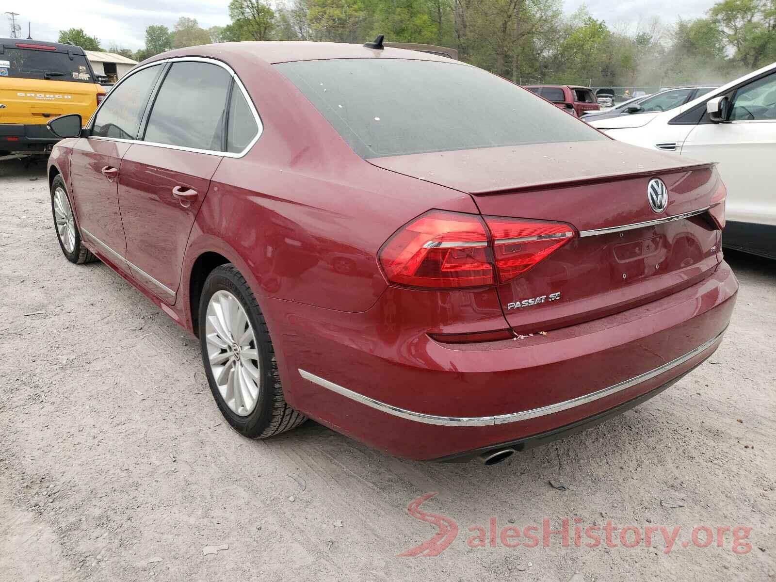 1VWBS7A38GC036576 2016 VOLKSWAGEN PASSAT