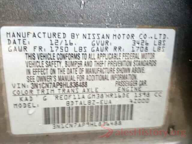 3N1CN7AP9HL836488 2017 NISSAN VERSA