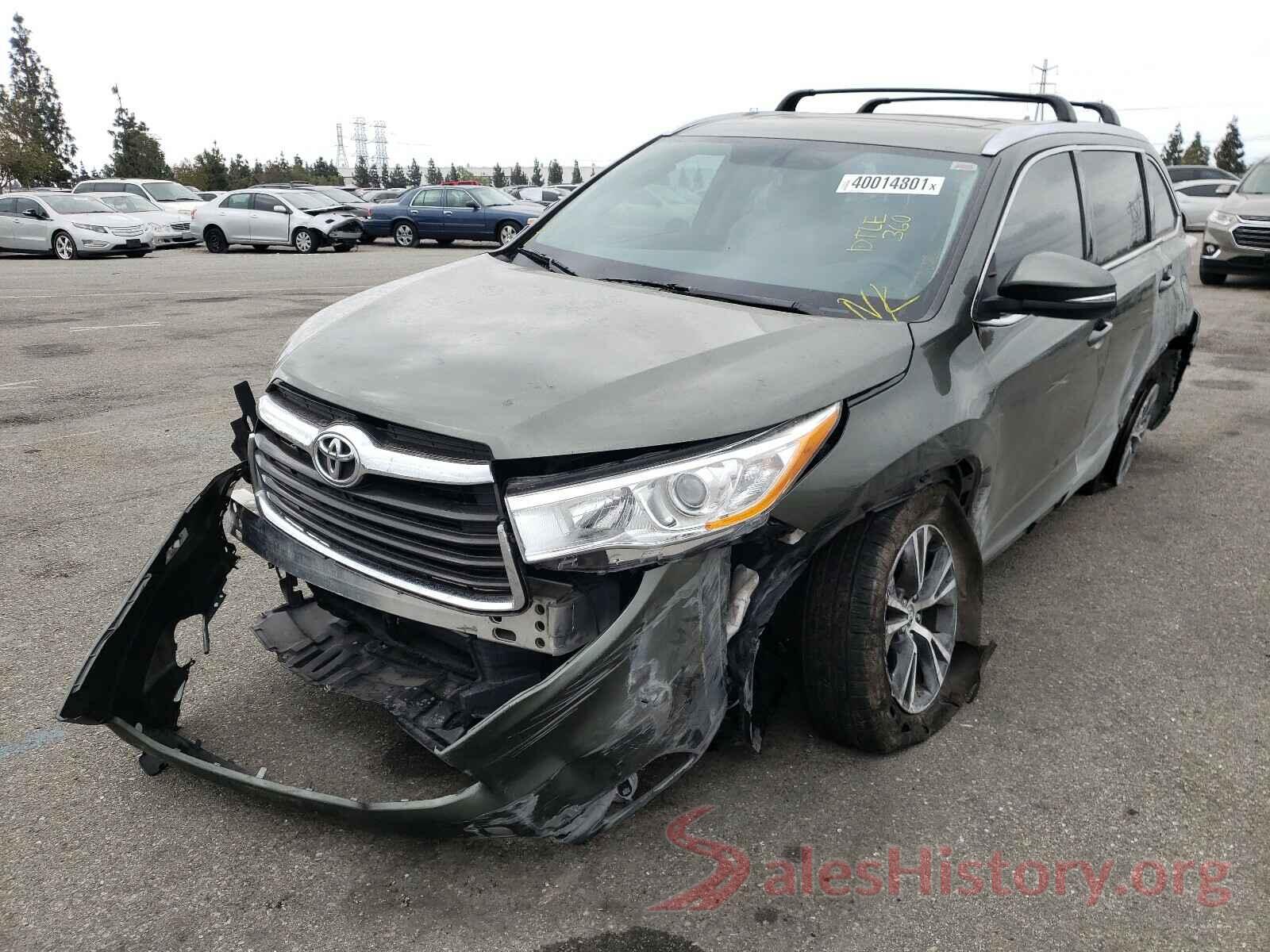 5TDKKRFH7GS152840 2016 TOYOTA HIGHLANDER