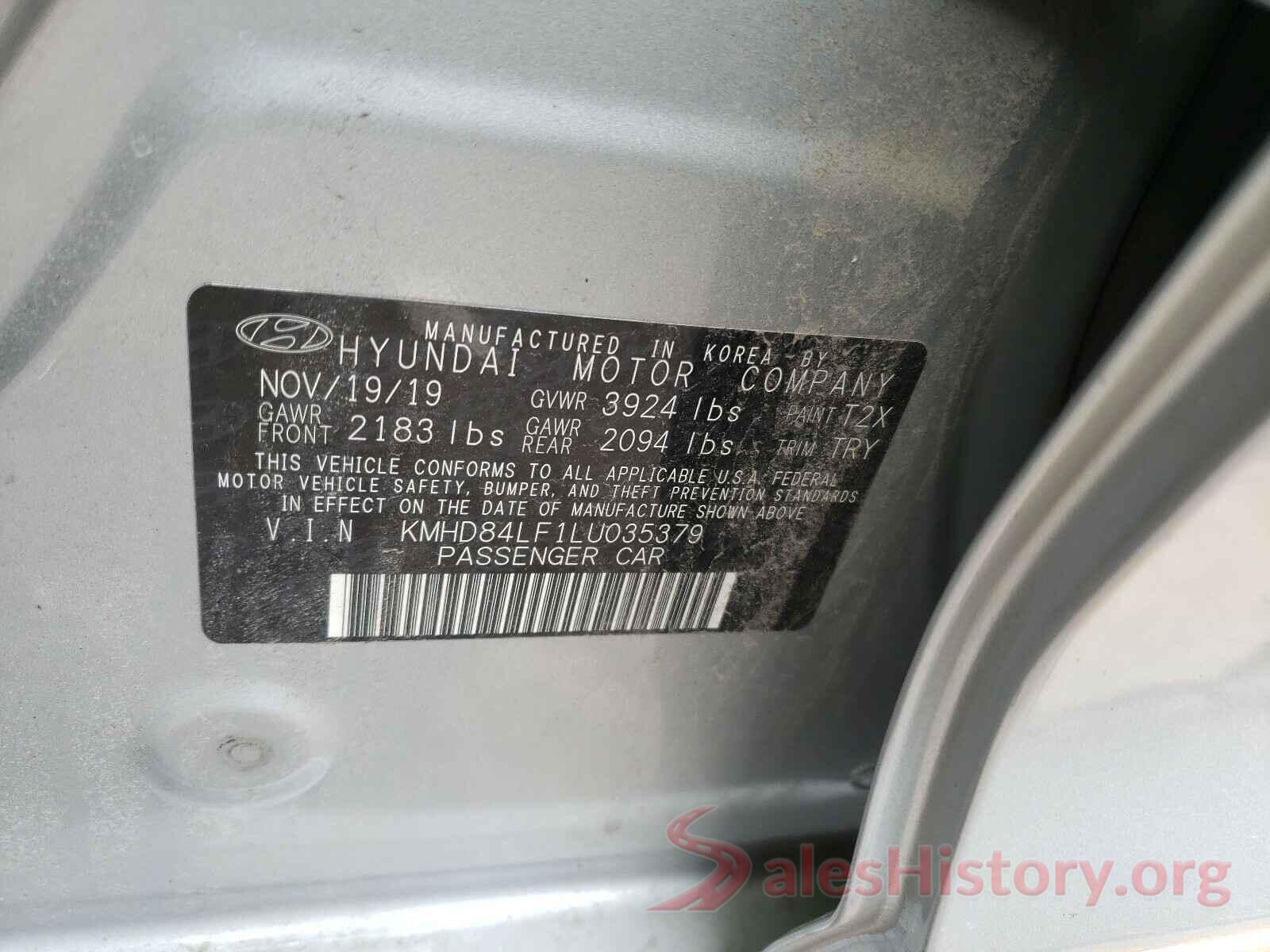 KMHD84LF1LU035379 2020 HYUNDAI ELANTRA