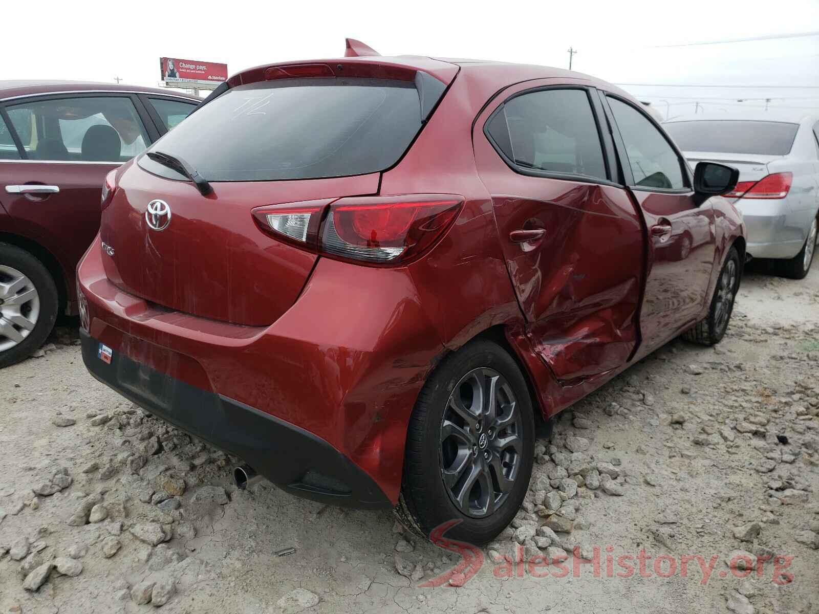 3MYDLBJV4LY710433 2020 TOYOTA YARIS