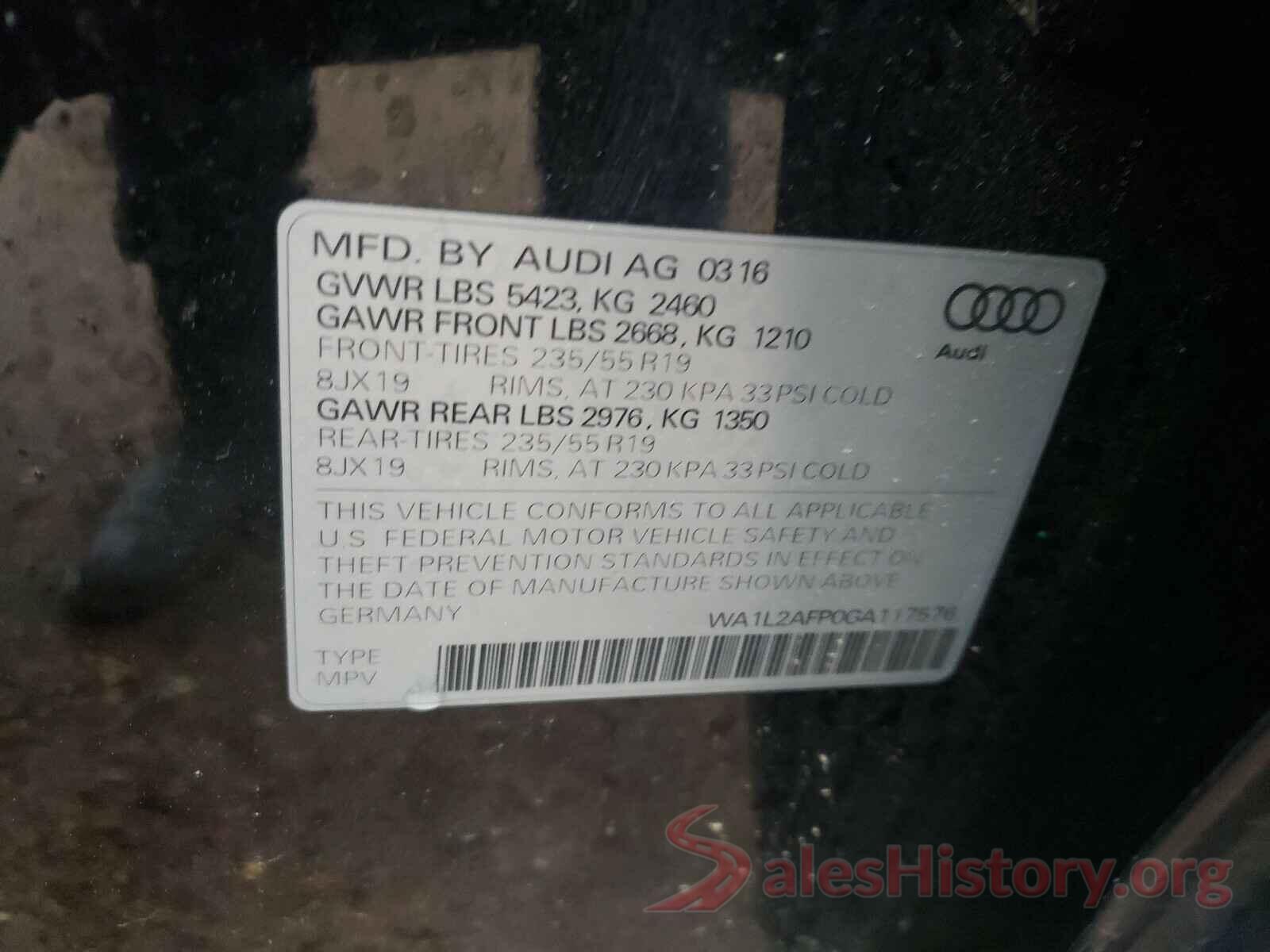 WA1L2AFP0GA117576 2016 AUDI Q5