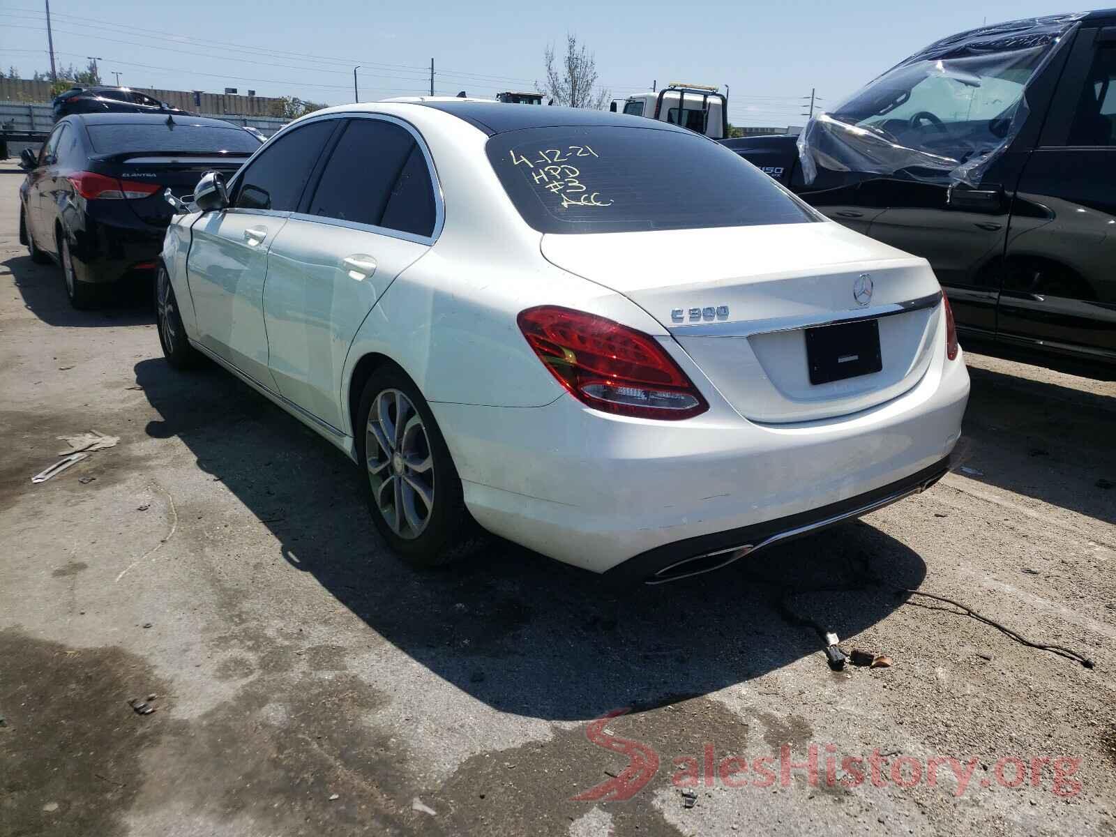 55SWF4JB0HU200422 2017 MERCEDES-BENZ C CLASS