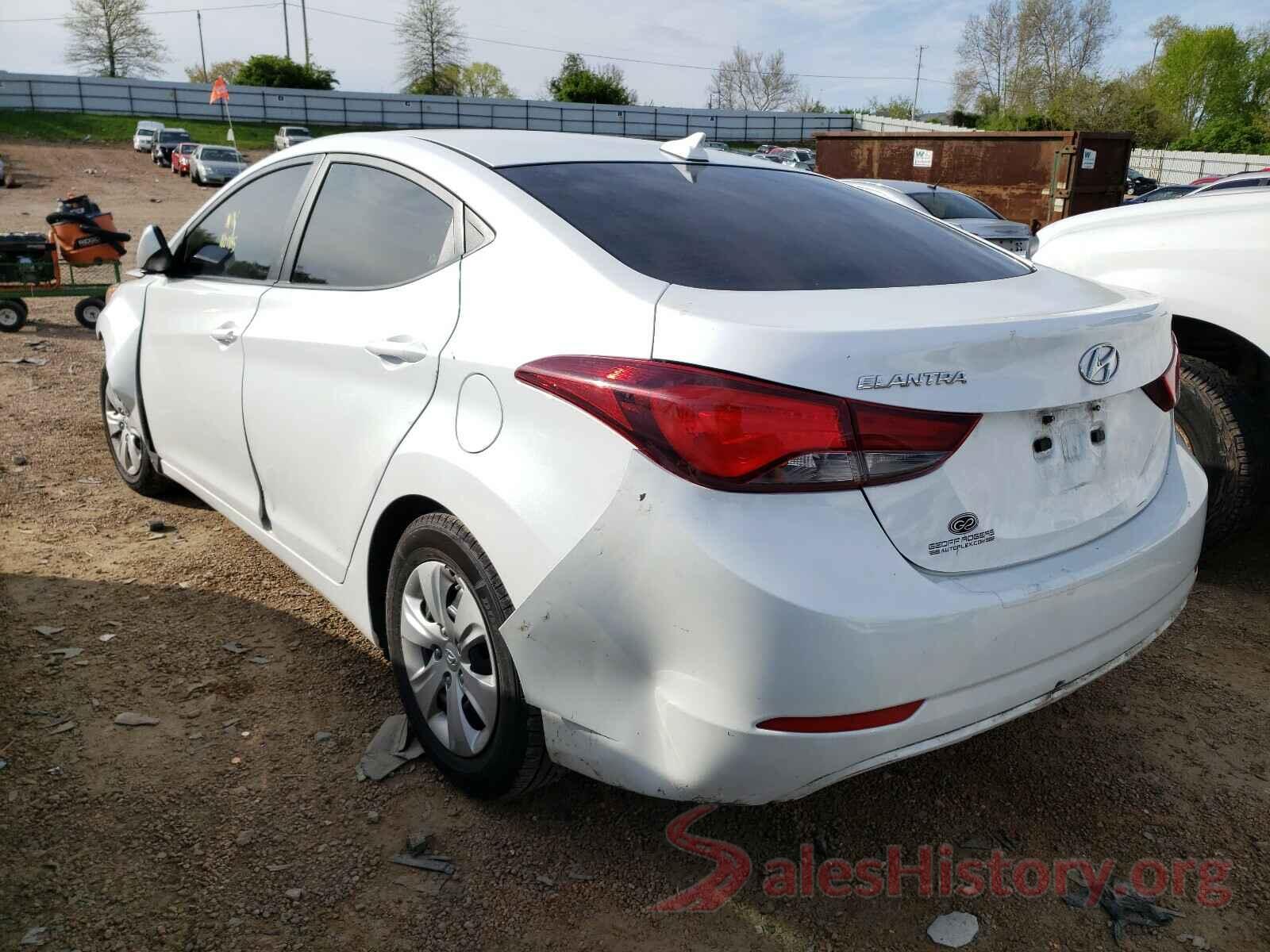 5NPDH4AE3GH763476 2016 HYUNDAI ELANTRA