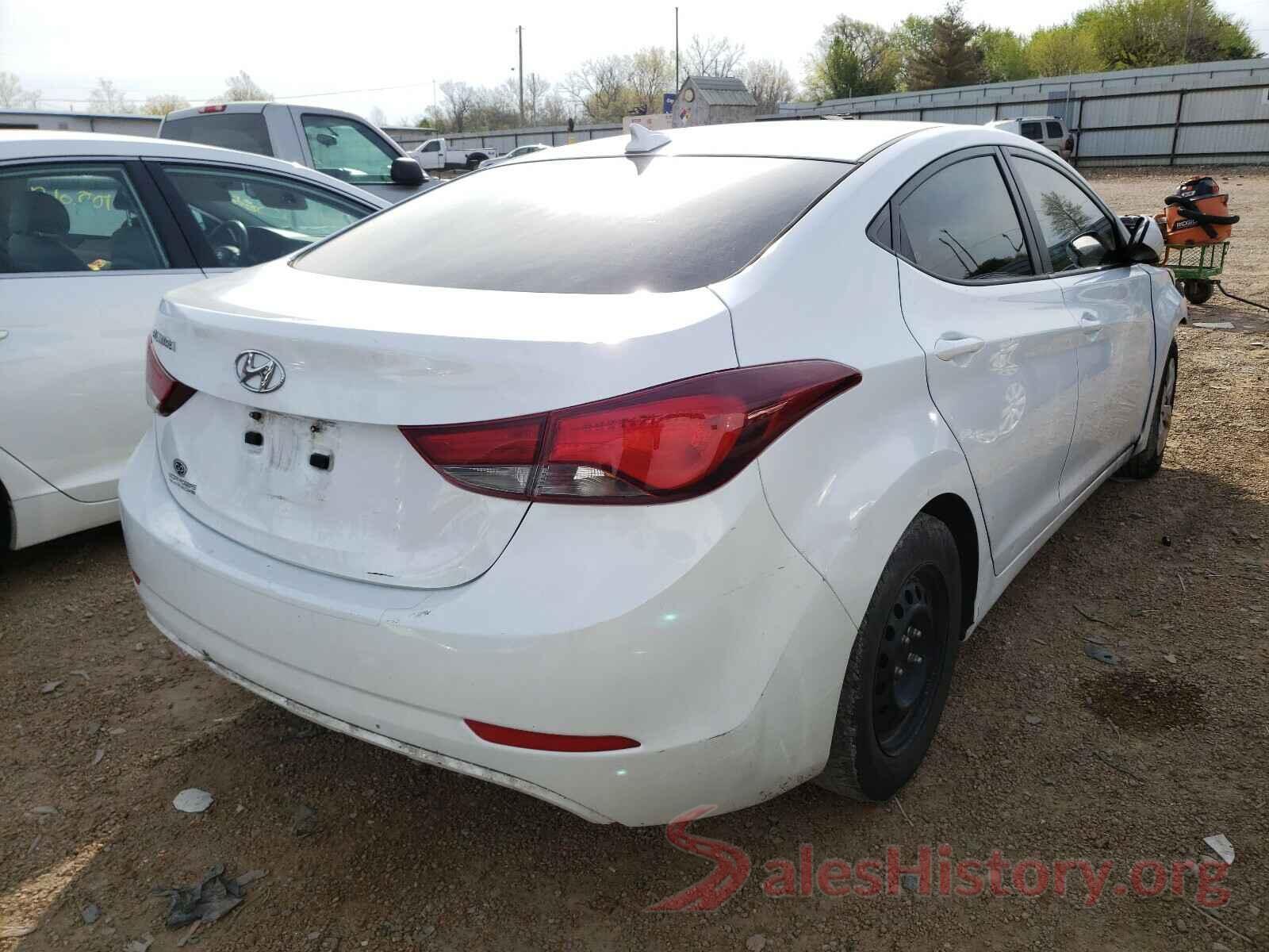 5NPDH4AE3GH763476 2016 HYUNDAI ELANTRA